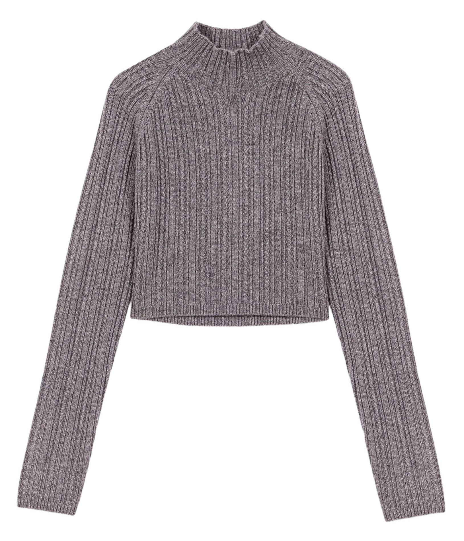 Robe courte col rond MAJE Gris