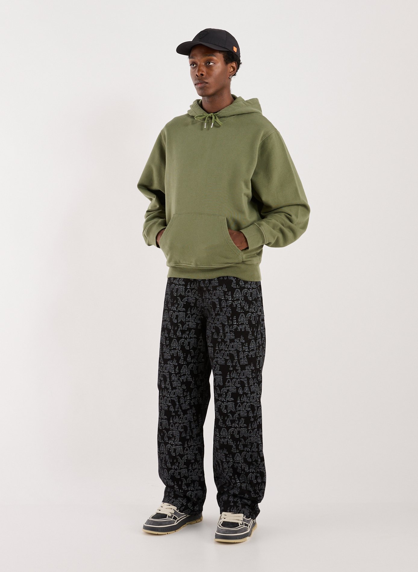 Sweat à capuche en coton ARTE ANTWERP Kaki