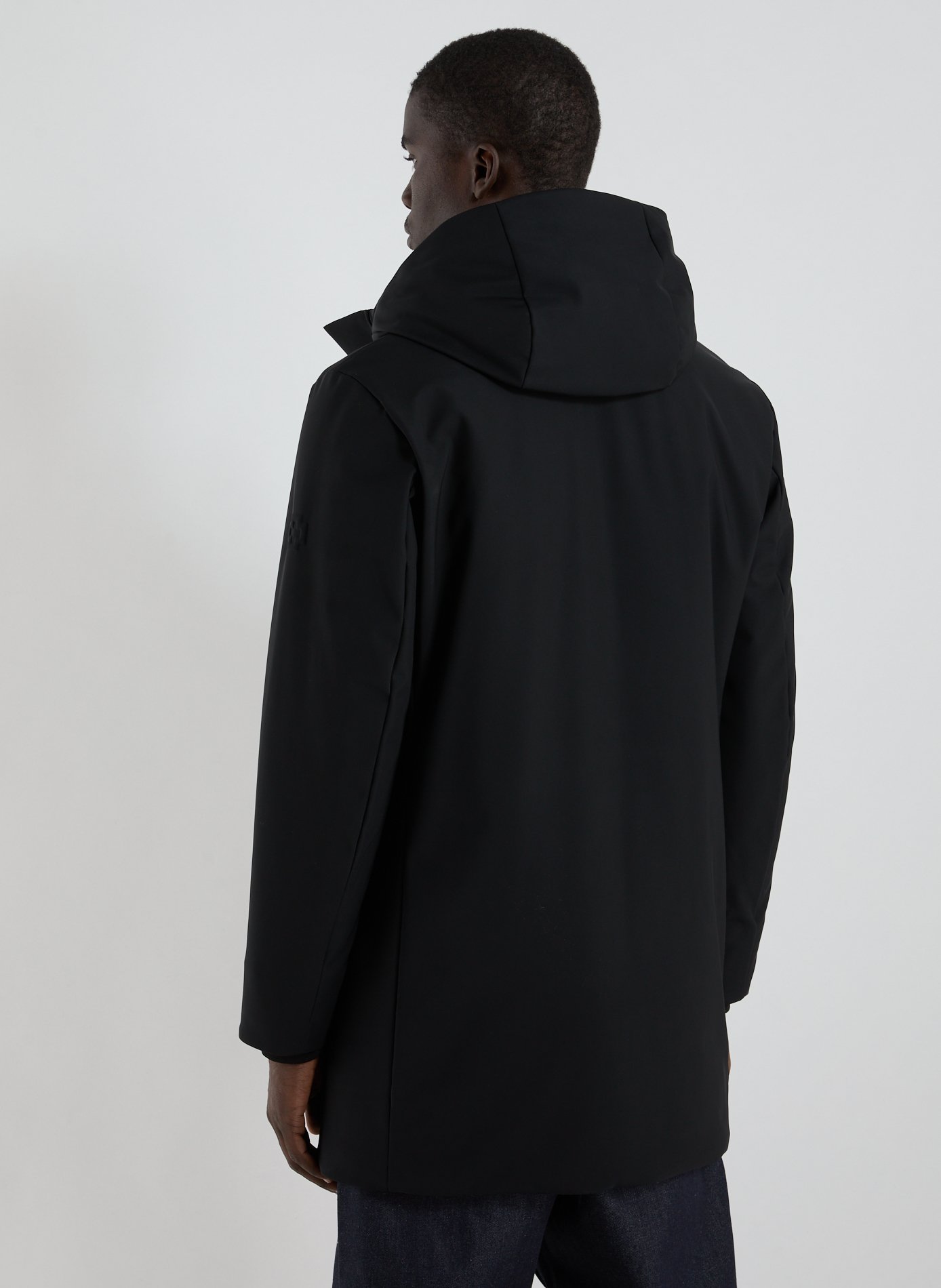 Straight hooded parka STRELLSON Black