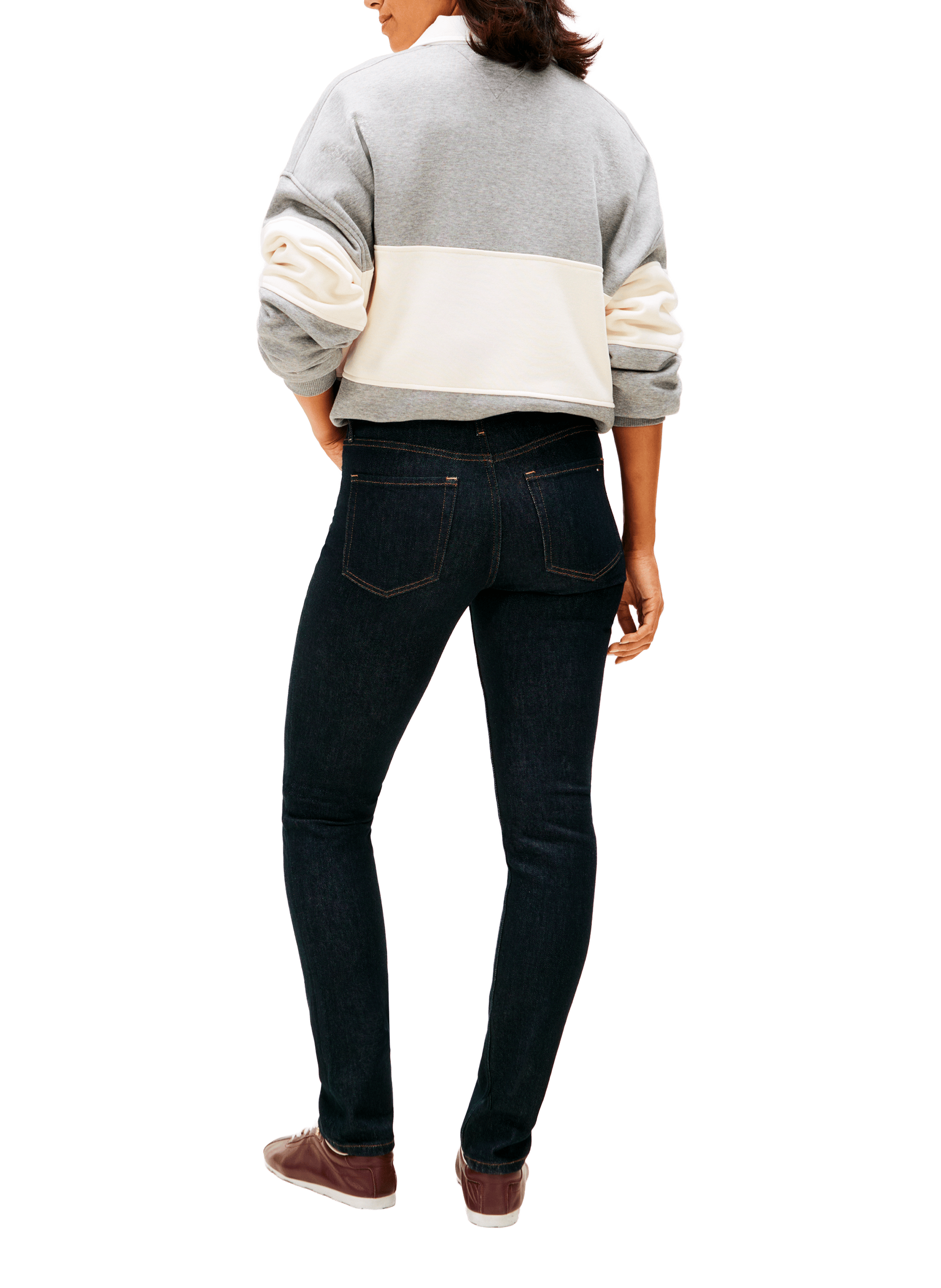 Jean slim en coton mélangé TOMMY HILFIGER Bleu