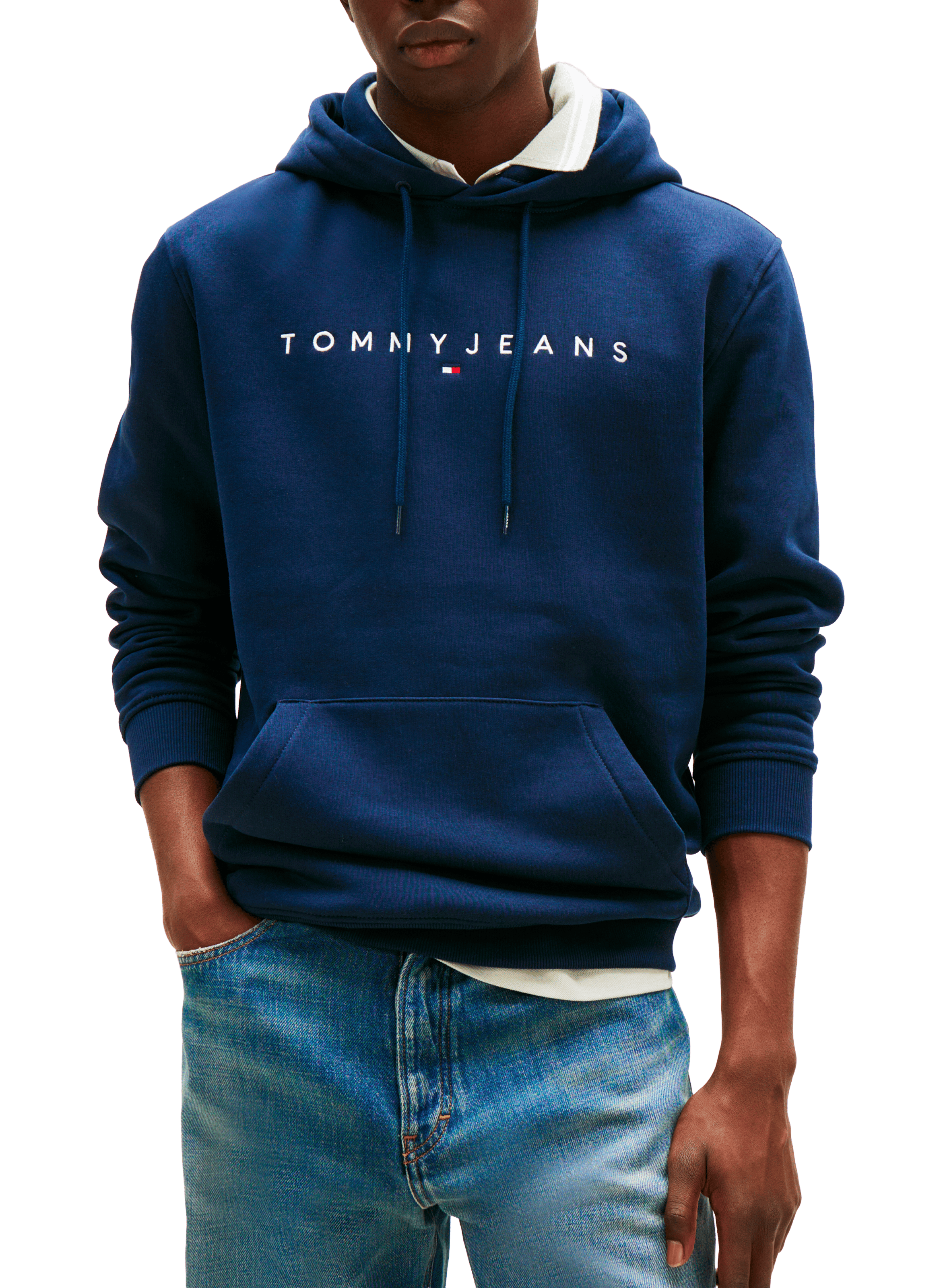 Hoodie with embroidered logo TOMMY HILFIGER Blue