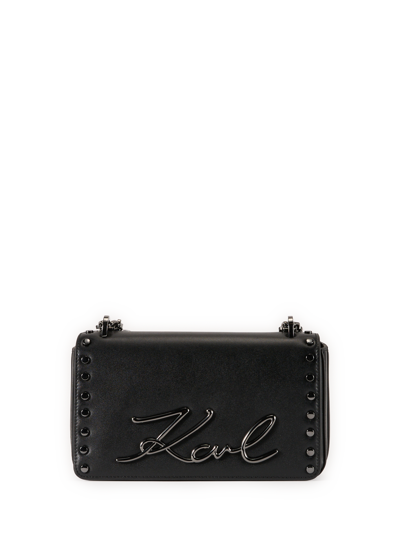 Leather Shoulder bag KARL LAGERFELD Black