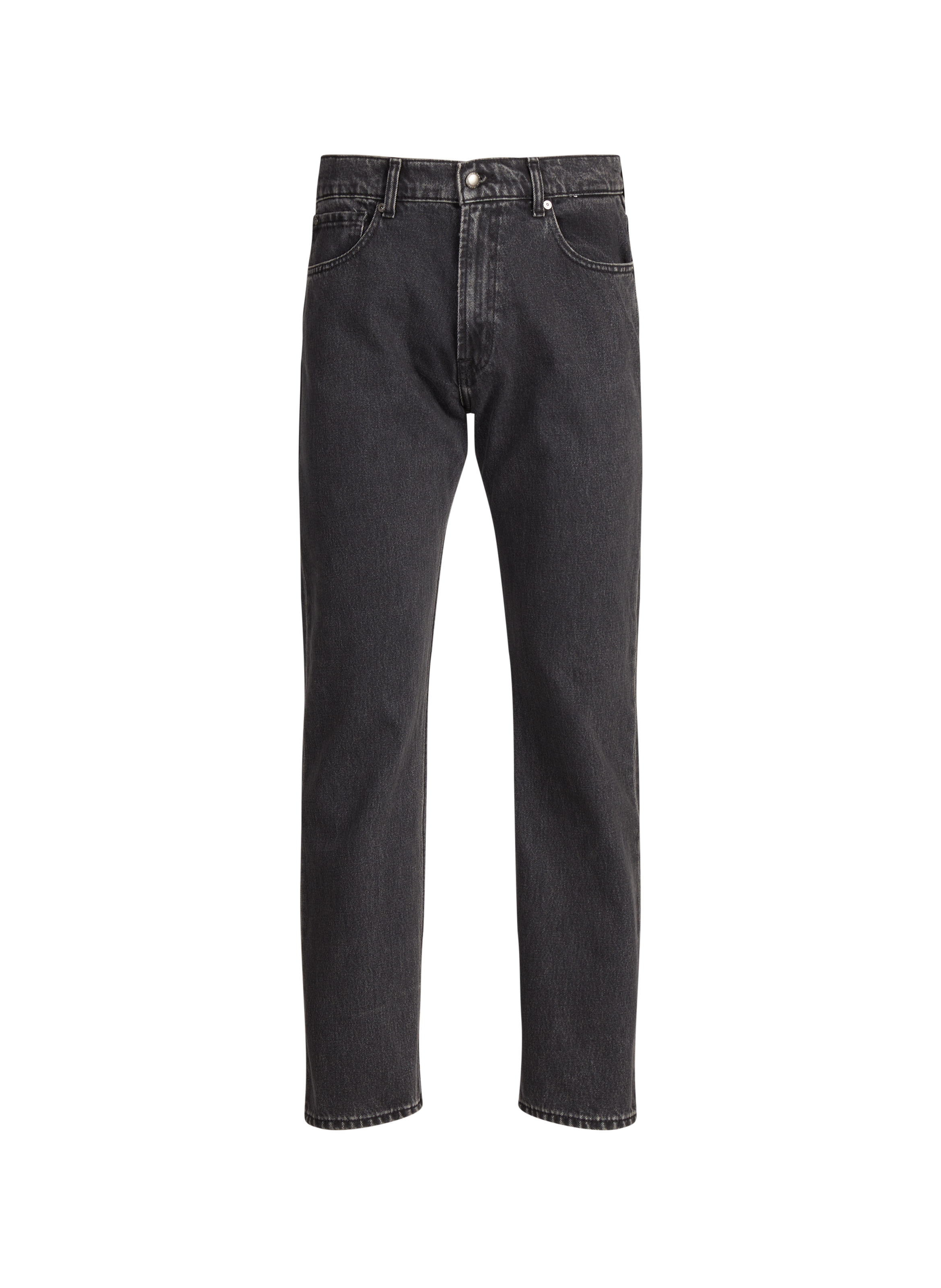Jeans Modern Straight en coton  7 FOR ALL MANKIND Noir