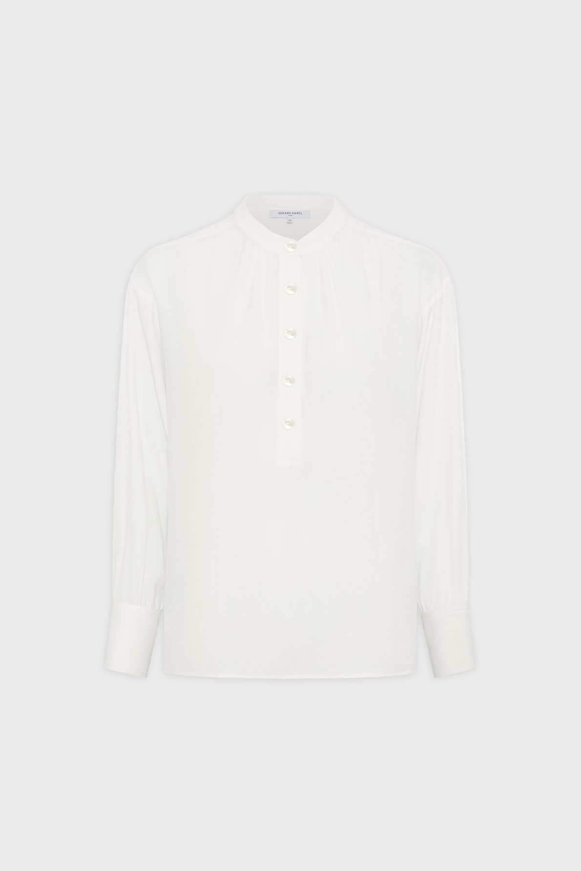 Blouse fluide à col tunisien - cezanne GERARD DAREL Beige