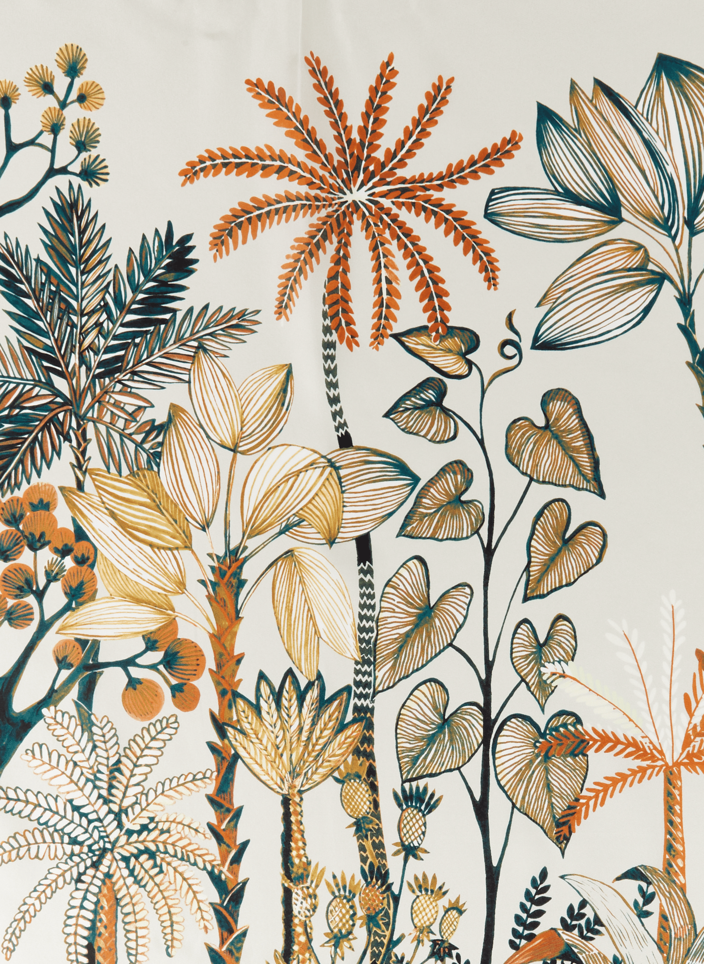 Printed silk scarf AU PRINTEMPS PARIS Multicolour