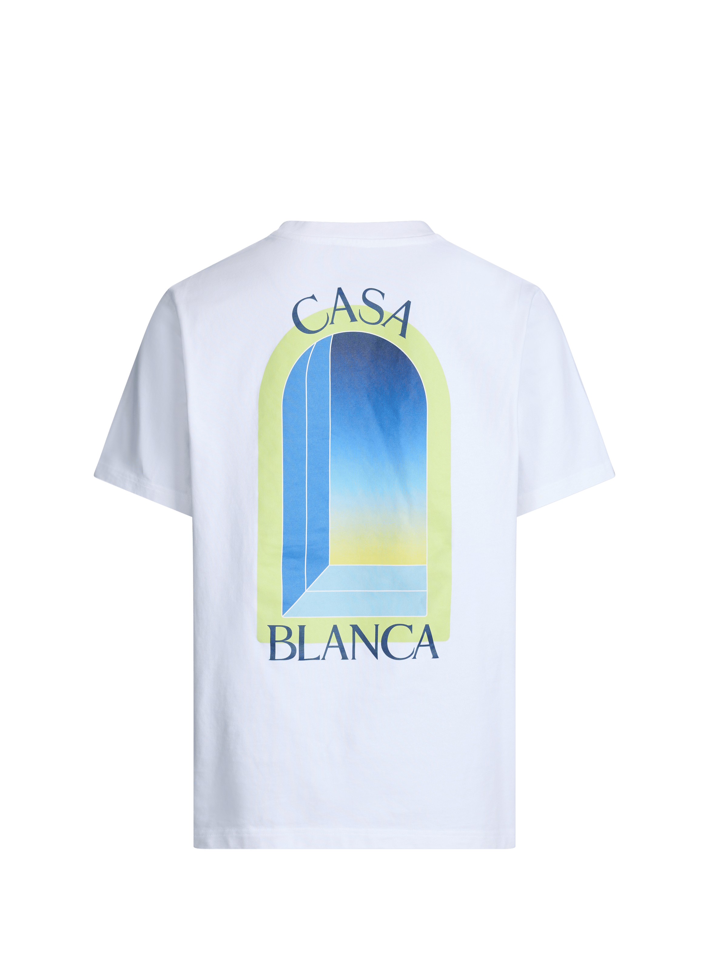 T-shirt imprimé à col rond en coton organique CASABLANCA PARIS Multicolore