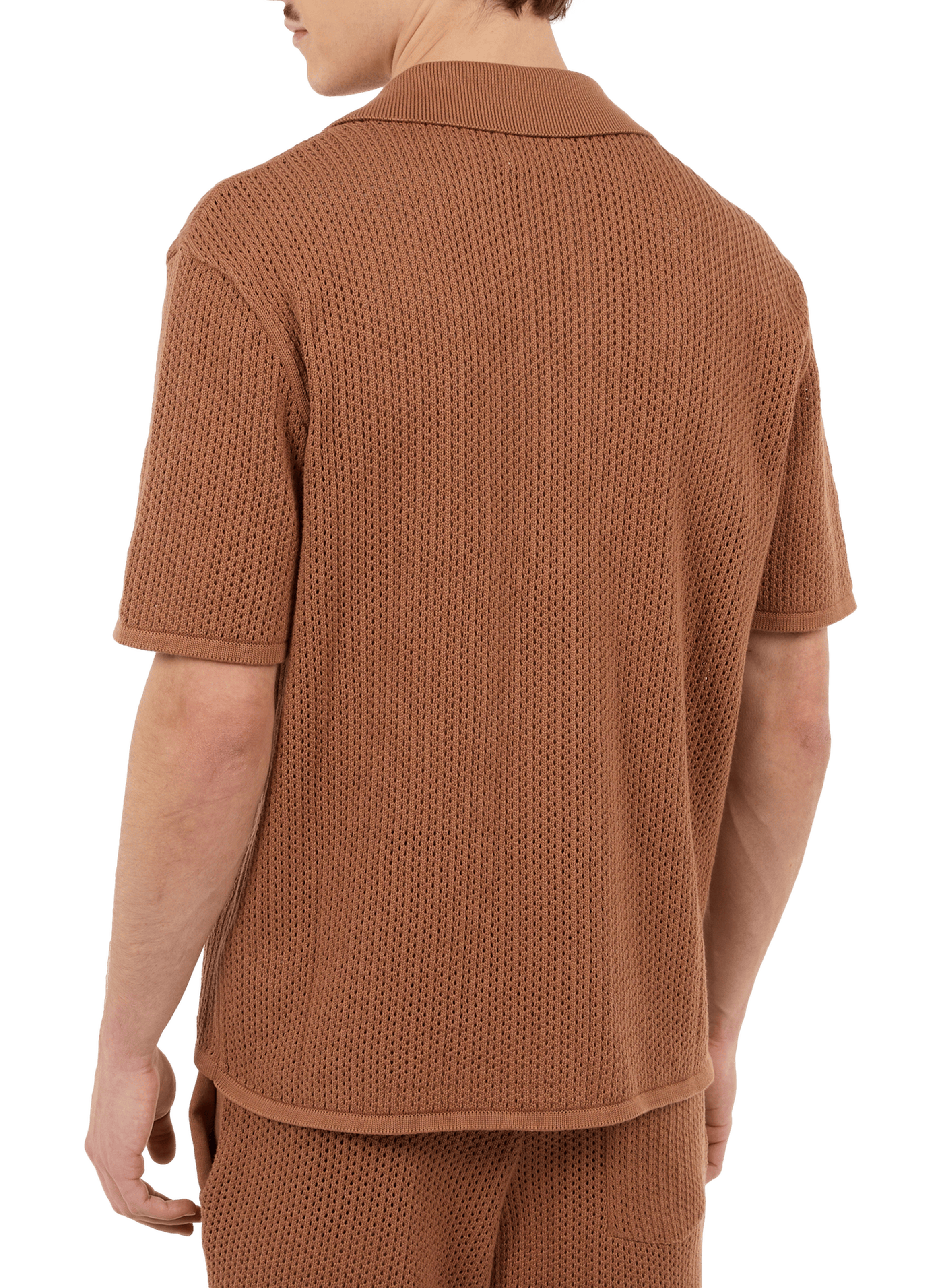 Hesch cotton openwork shirt SAISON 1865 Brown