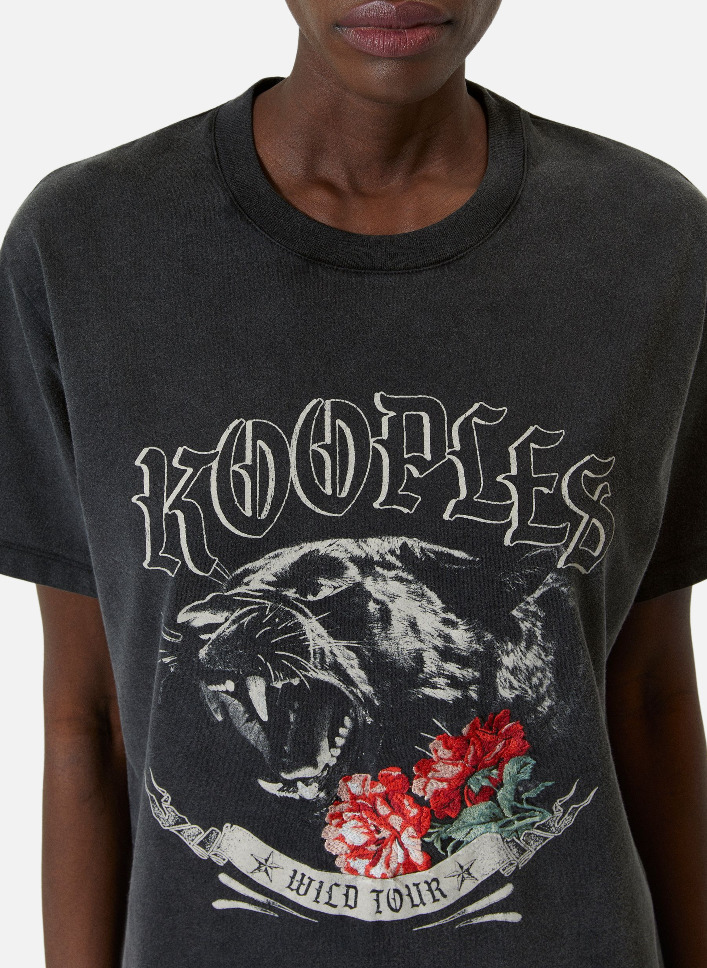 T-shirt avec sérigraphie THE KOOPLES Noir