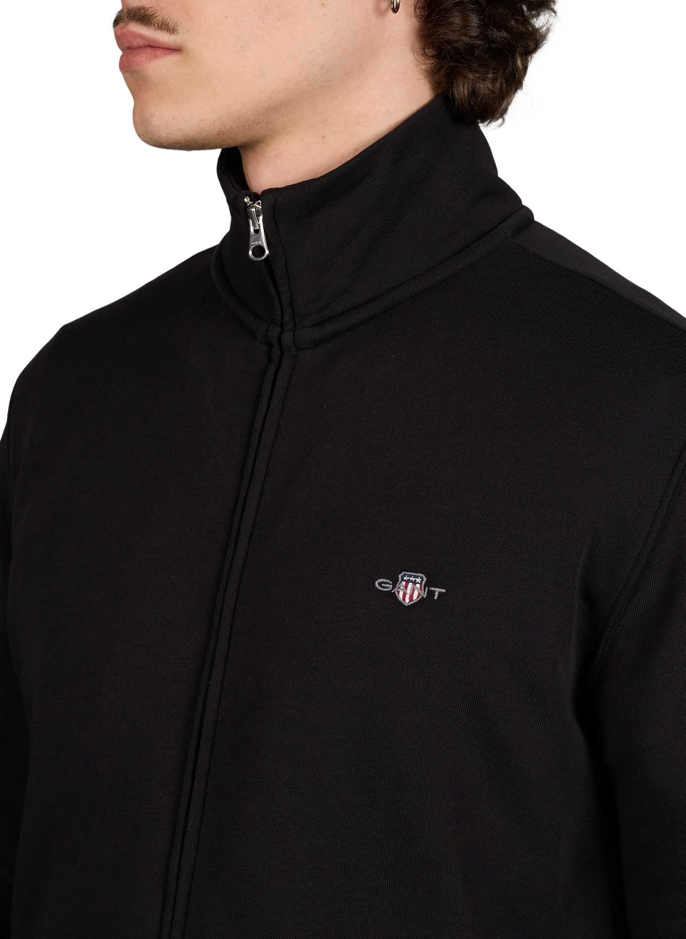 Cotton hoodie GANT Black