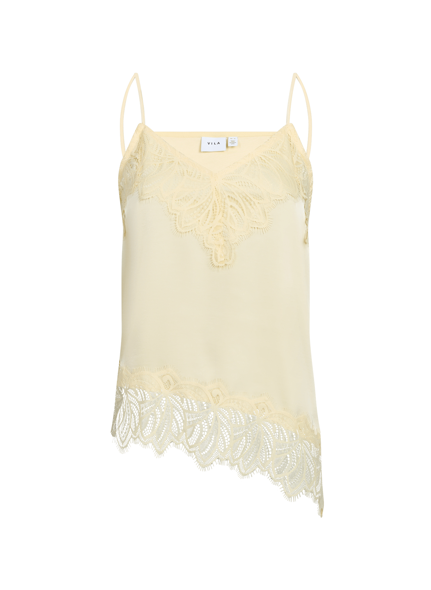 Top Viléa à dentelles VILEA STR Pastel yellow