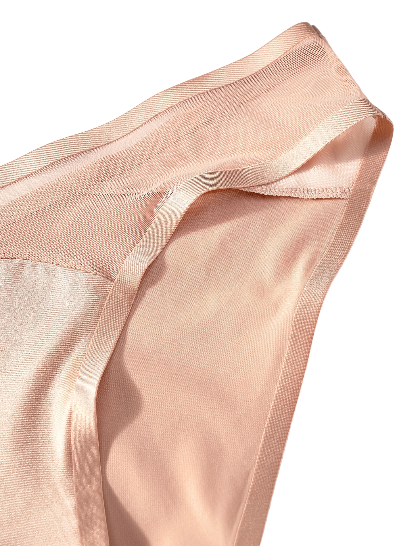 Solid White Culotte with Transparent Edges PASSIONATA Beige