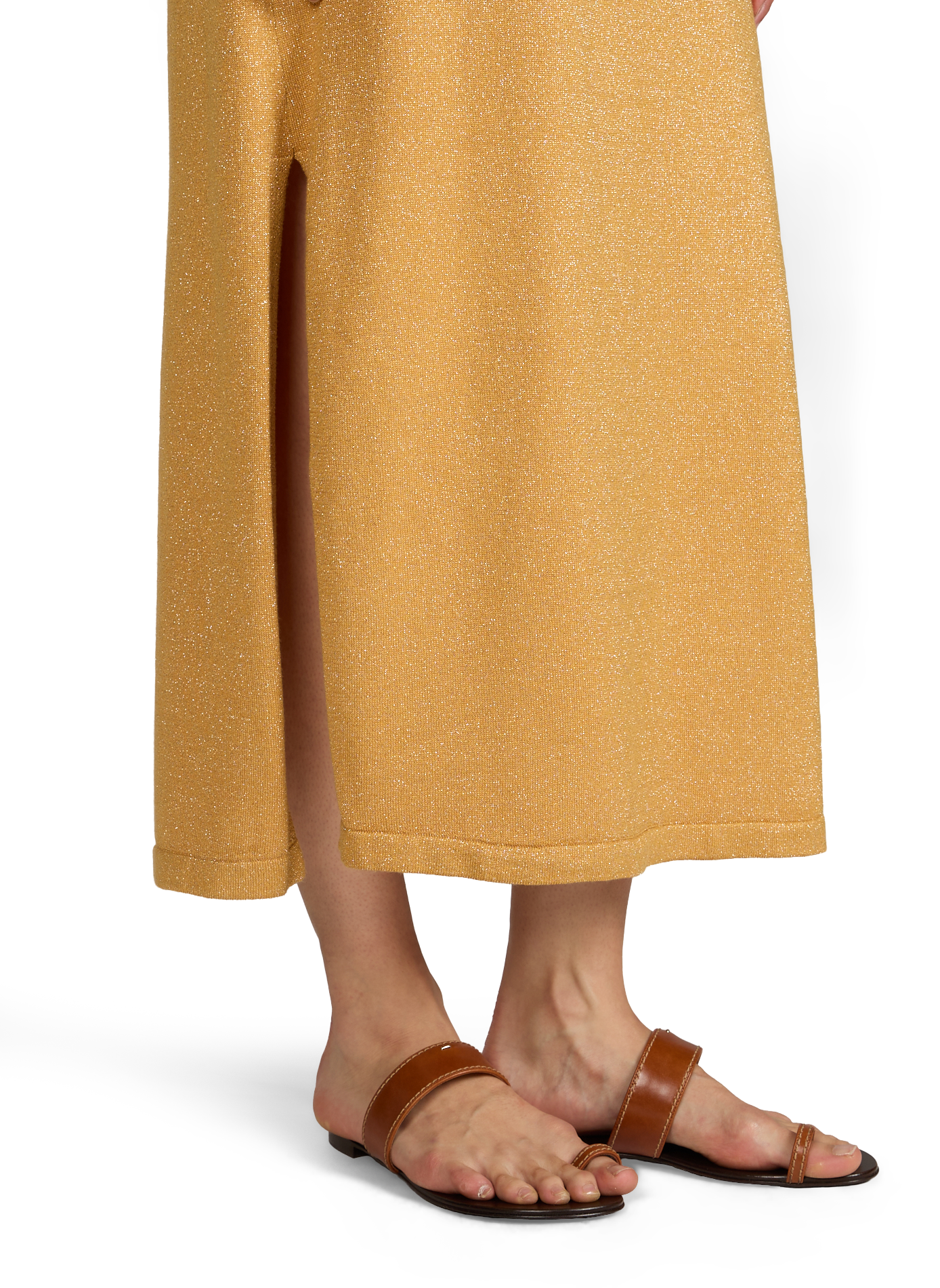 Abito lungo brillante Vitammy S VILA Giallo