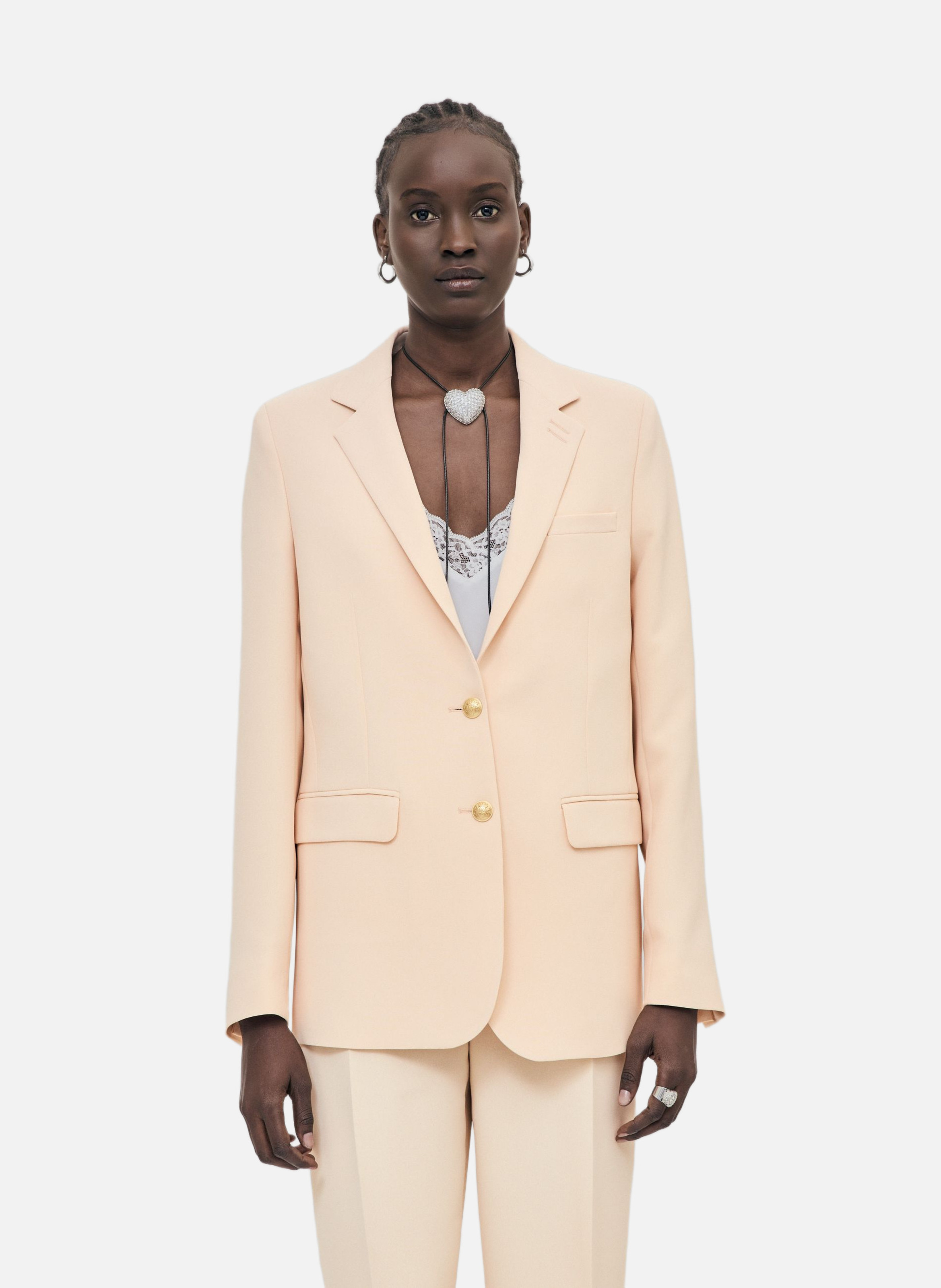 Veste de tailleur droite THE KOOPLES Beige