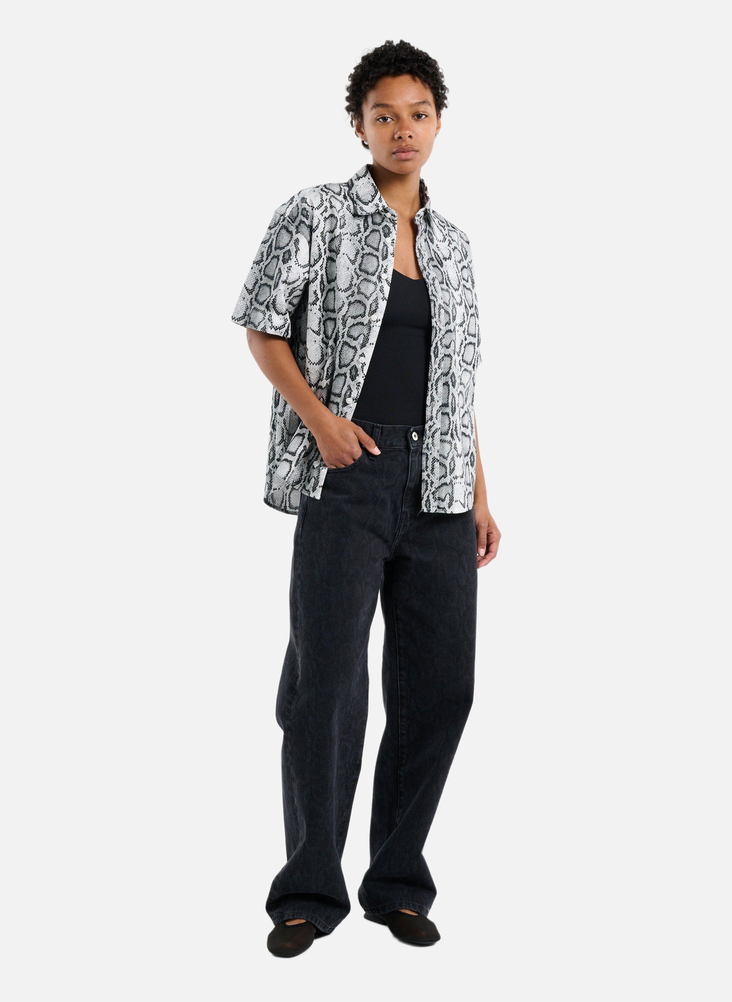 Chemise w' s/s snake camo shirt CARHARTT WIP Gris