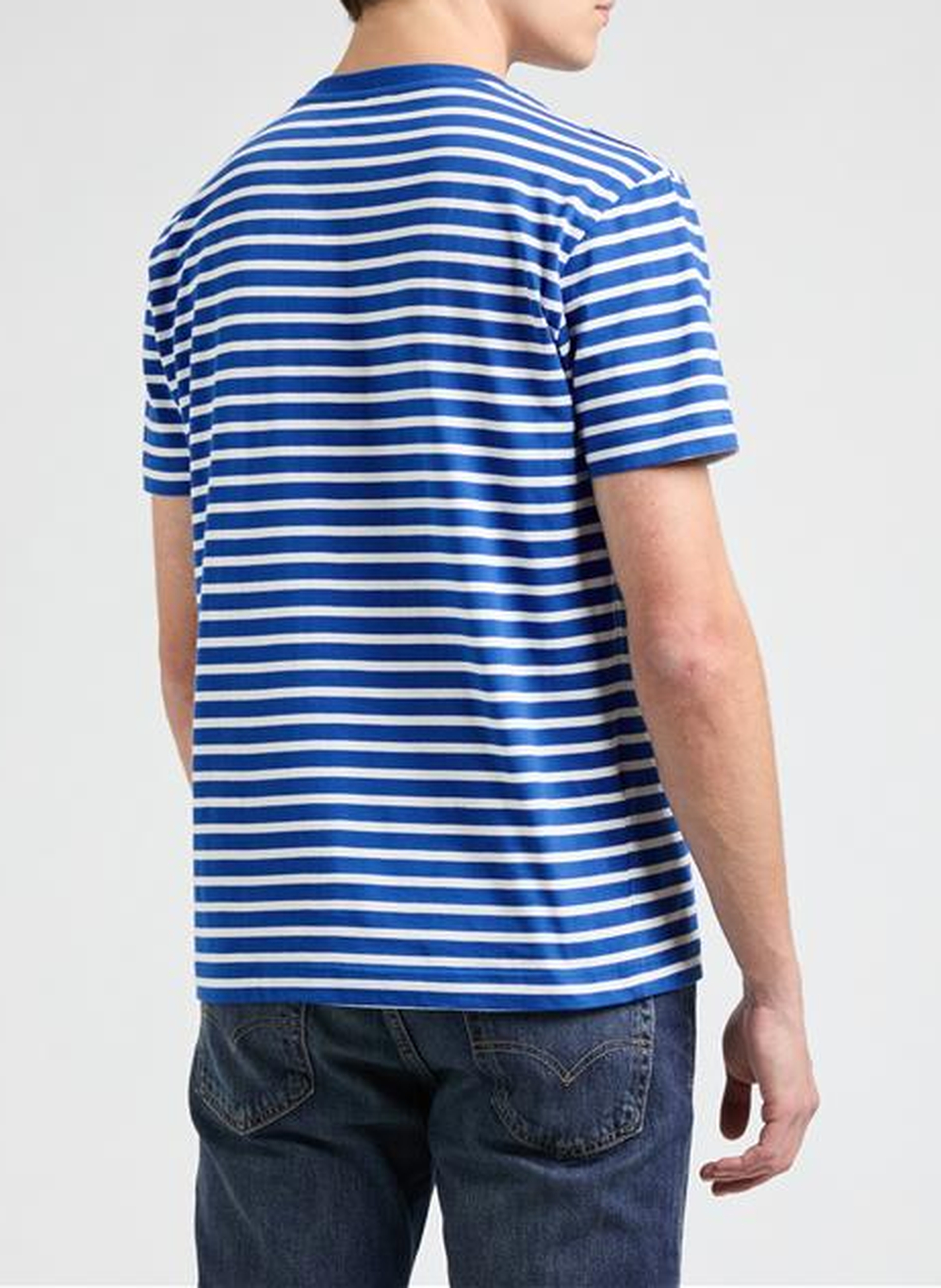T-shirt à rayures AU PRINTEMPS PARIS Bleu