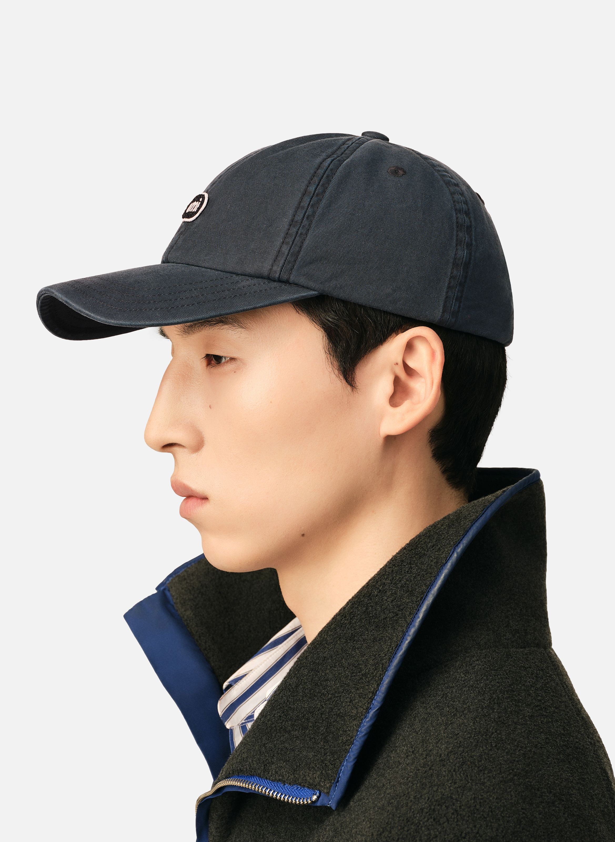 Casquette unisexe en coton patch ami AMI PARIS Noir