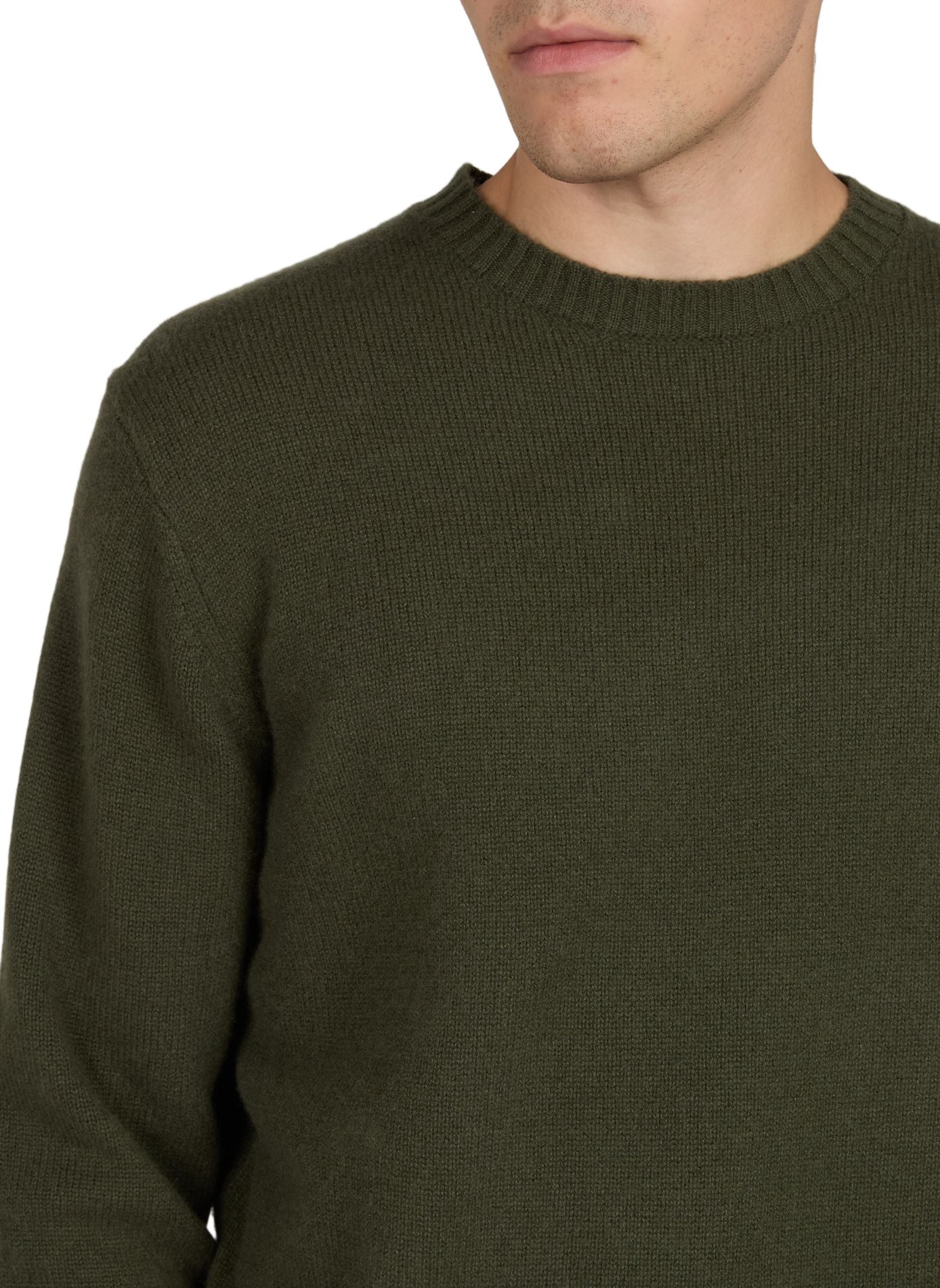 Rundhalsausschnitt-Pullover aus Kaschmir CLOSED Khaki