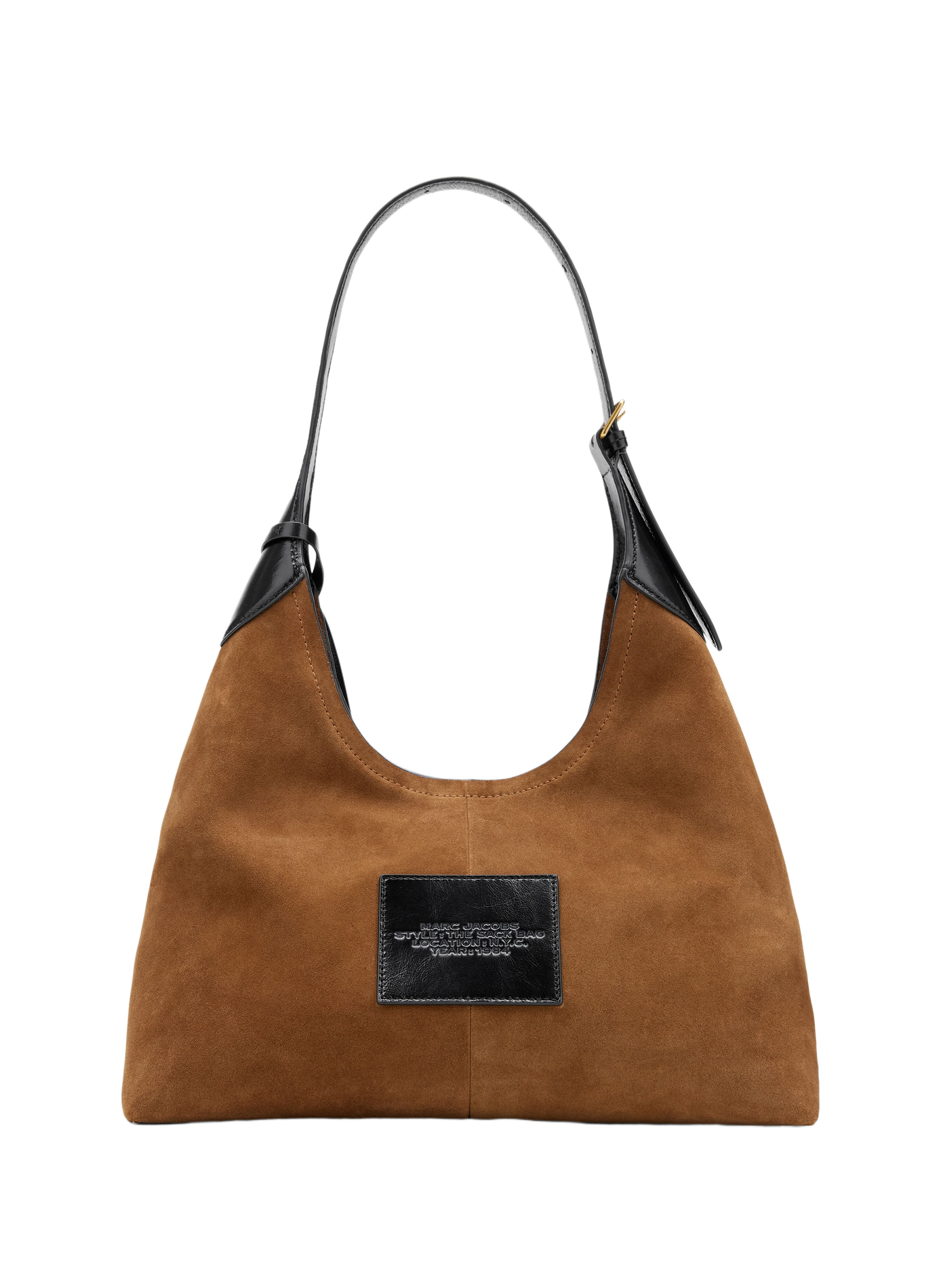Sac épaule The Belted Sack en cuir daim MARC JACOBS Marron