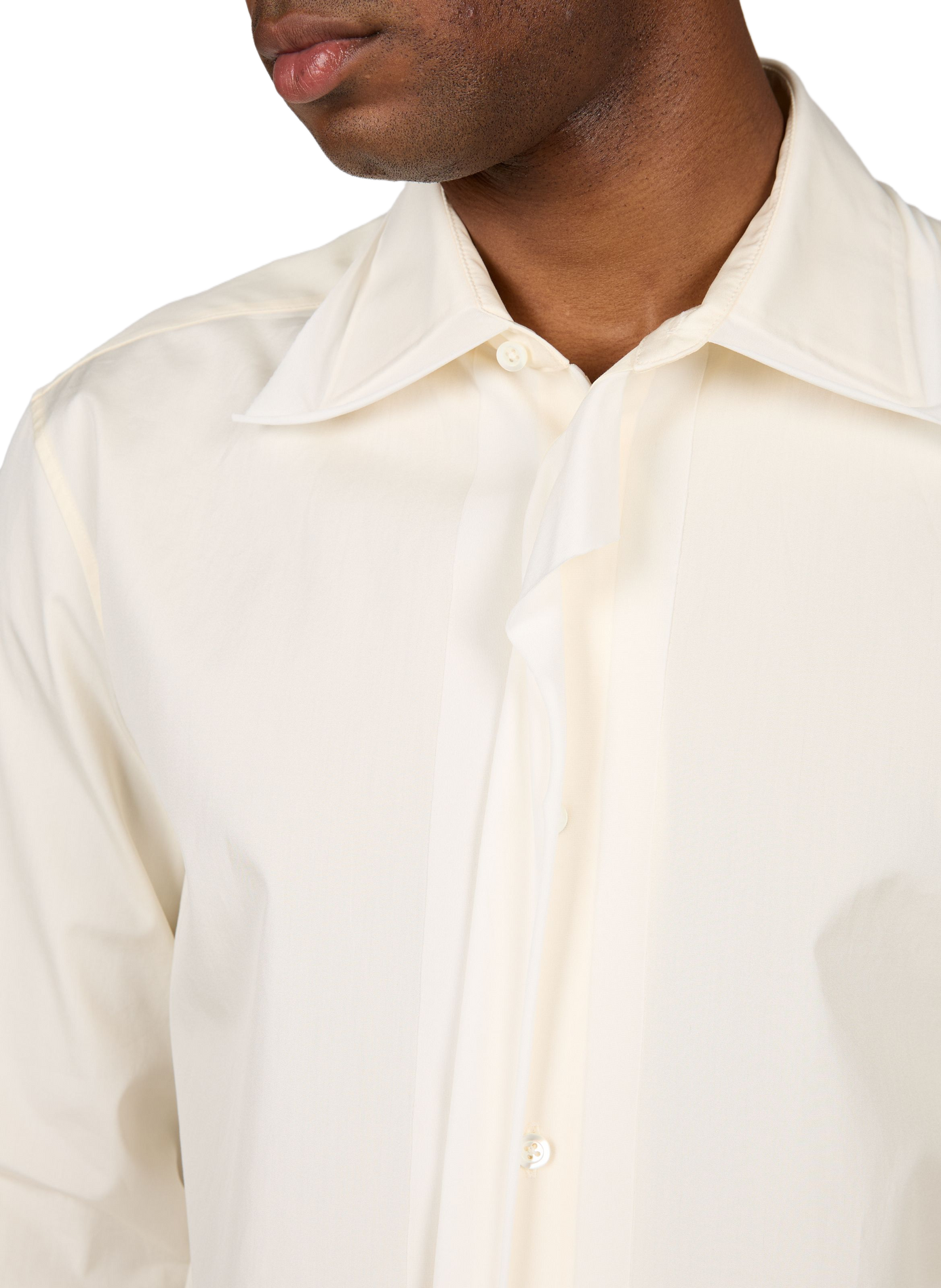 Fitted cotton Shirt MAISON MARGIELA White