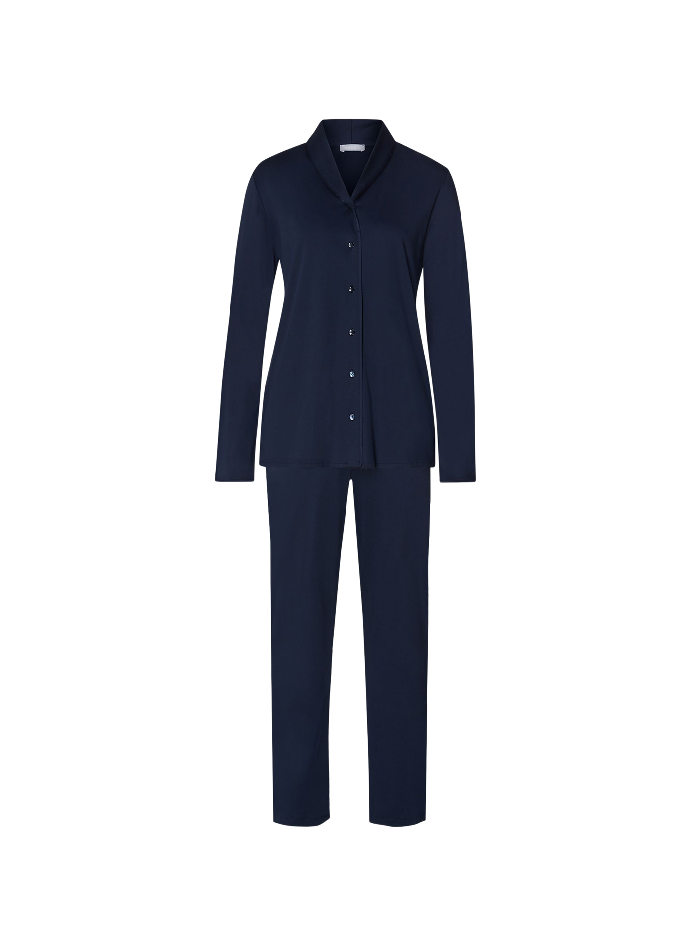 Langes Pyjama-Set aus Baumwolle HANRO Blau