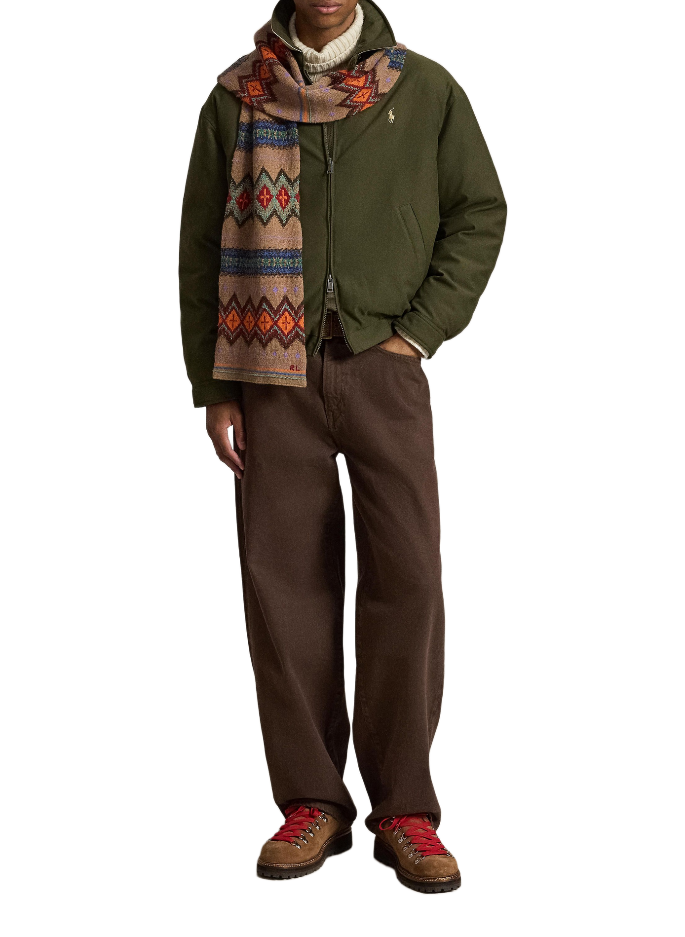 Straight jacket with notched lapels POLO RALPH LAUREN Green