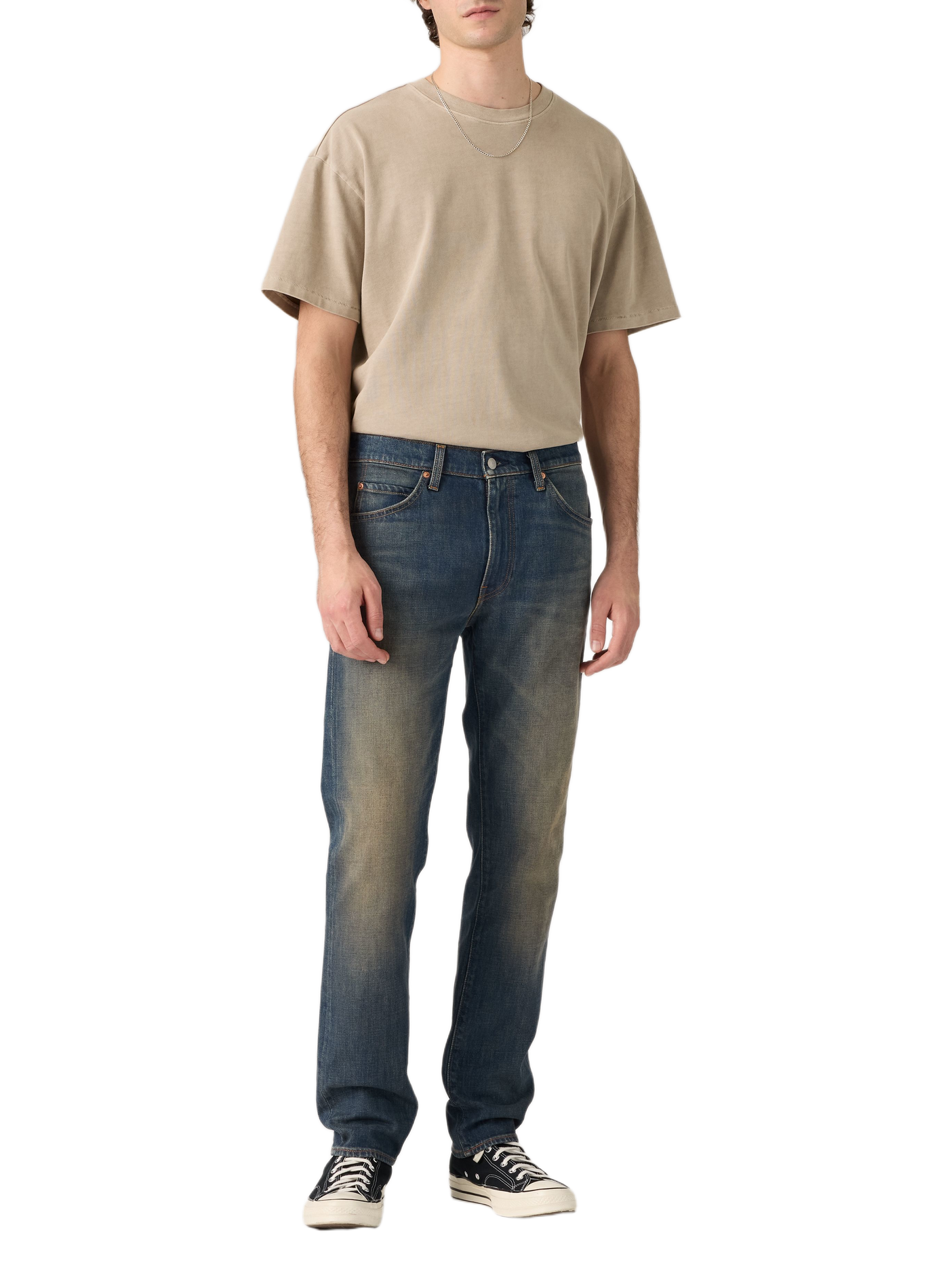 Straight-cut cotton-blend jeans LEVI'S Blue