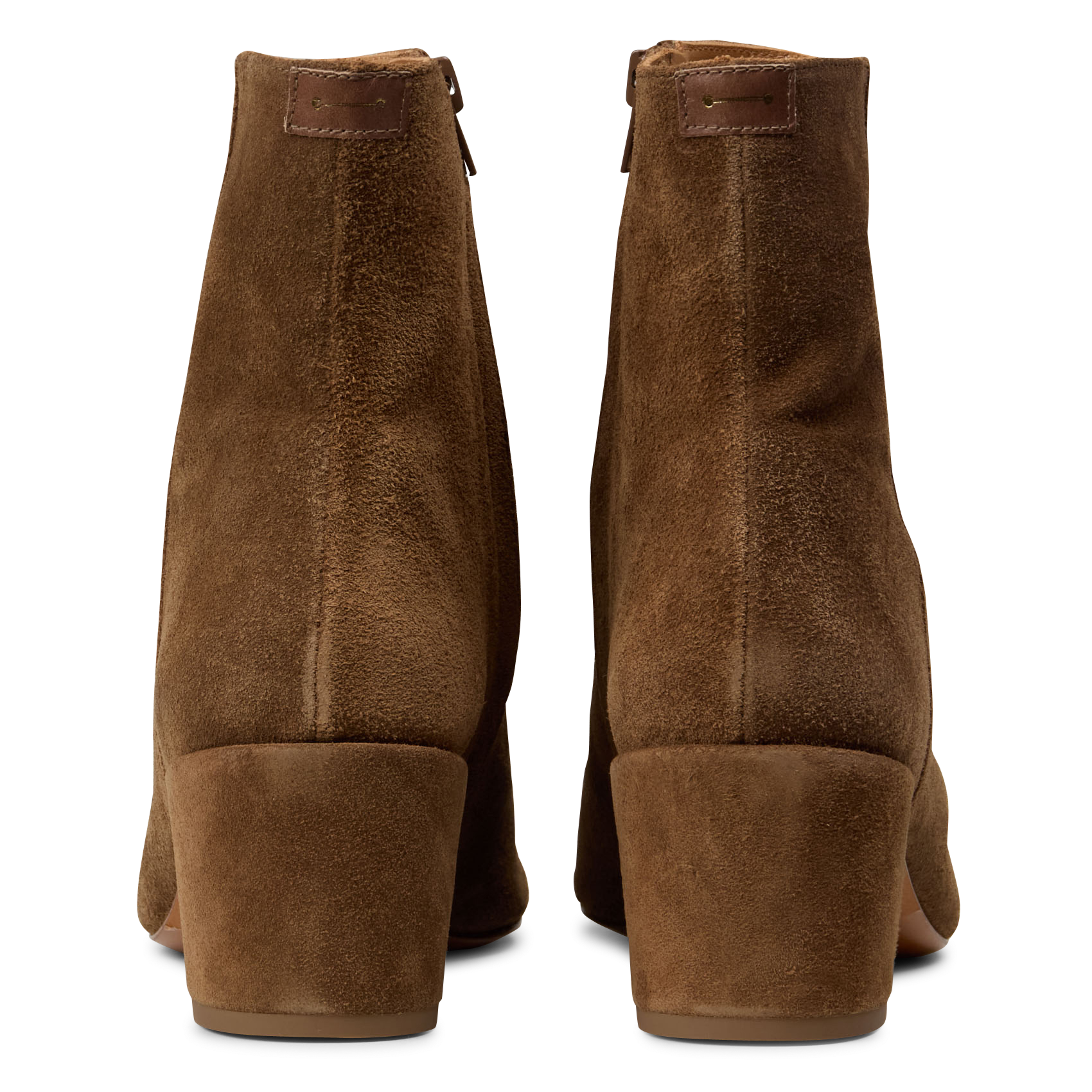 Bottines unies en cuir suédé deka ANTHOLOGY Marron