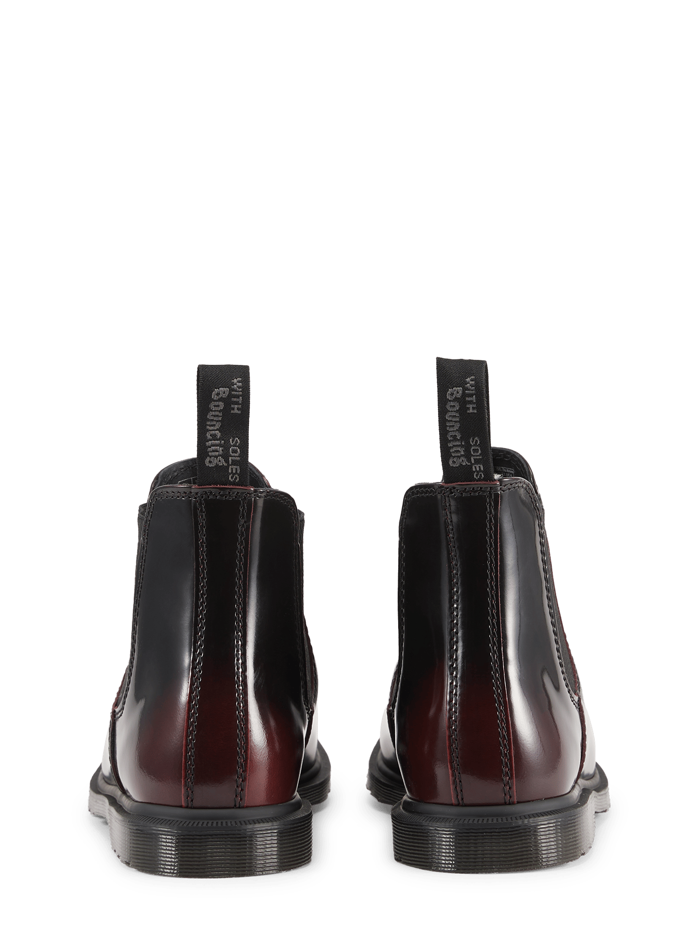 Leather ankle boots DR. MARTENS Red
