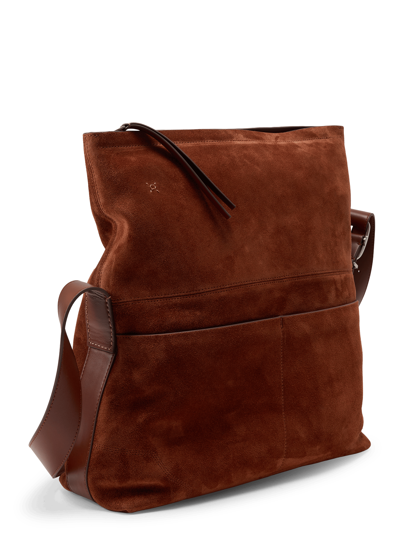 Schoudertas met klep van suèdeleer PAUL SMITH Bruin
