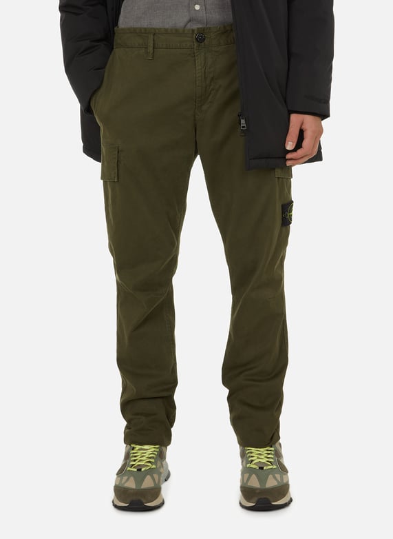 COTTON CARGO PANTS STONE ISLAND for MEN Printemps