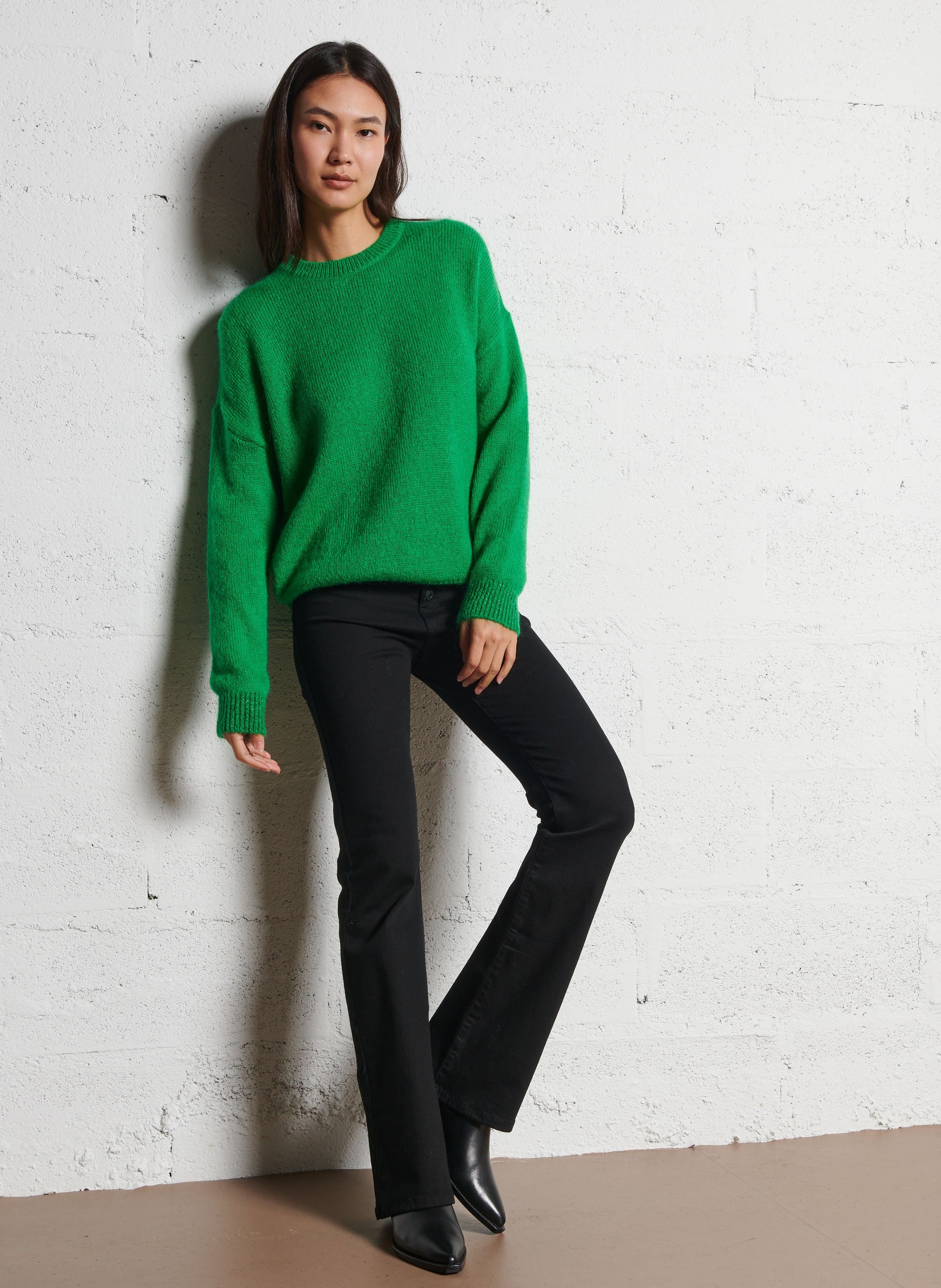 Jean flare en coton mélangé jodie IKKS Noir