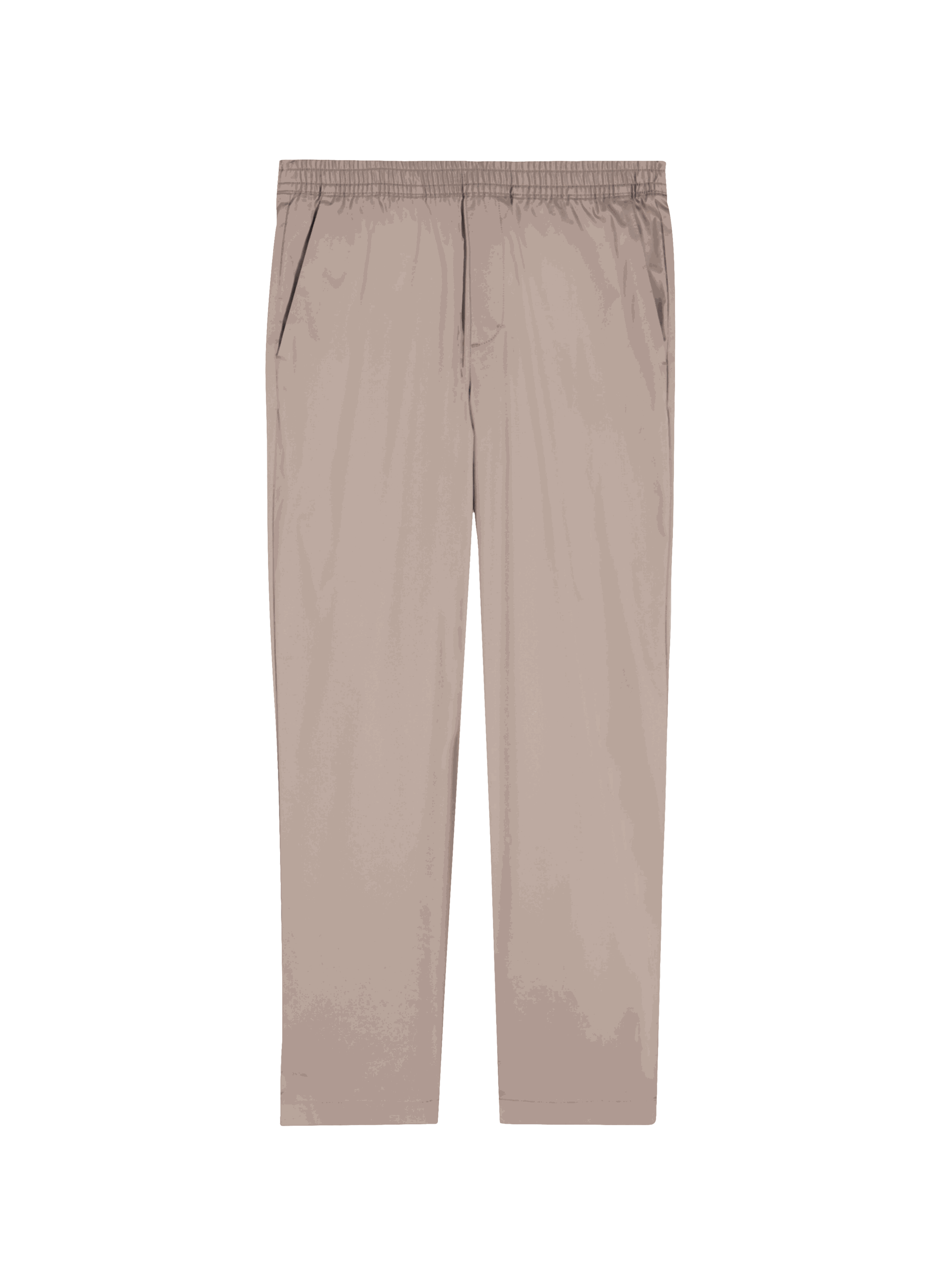 Cotton blend straight trousers CALVIN KLEIN Beige