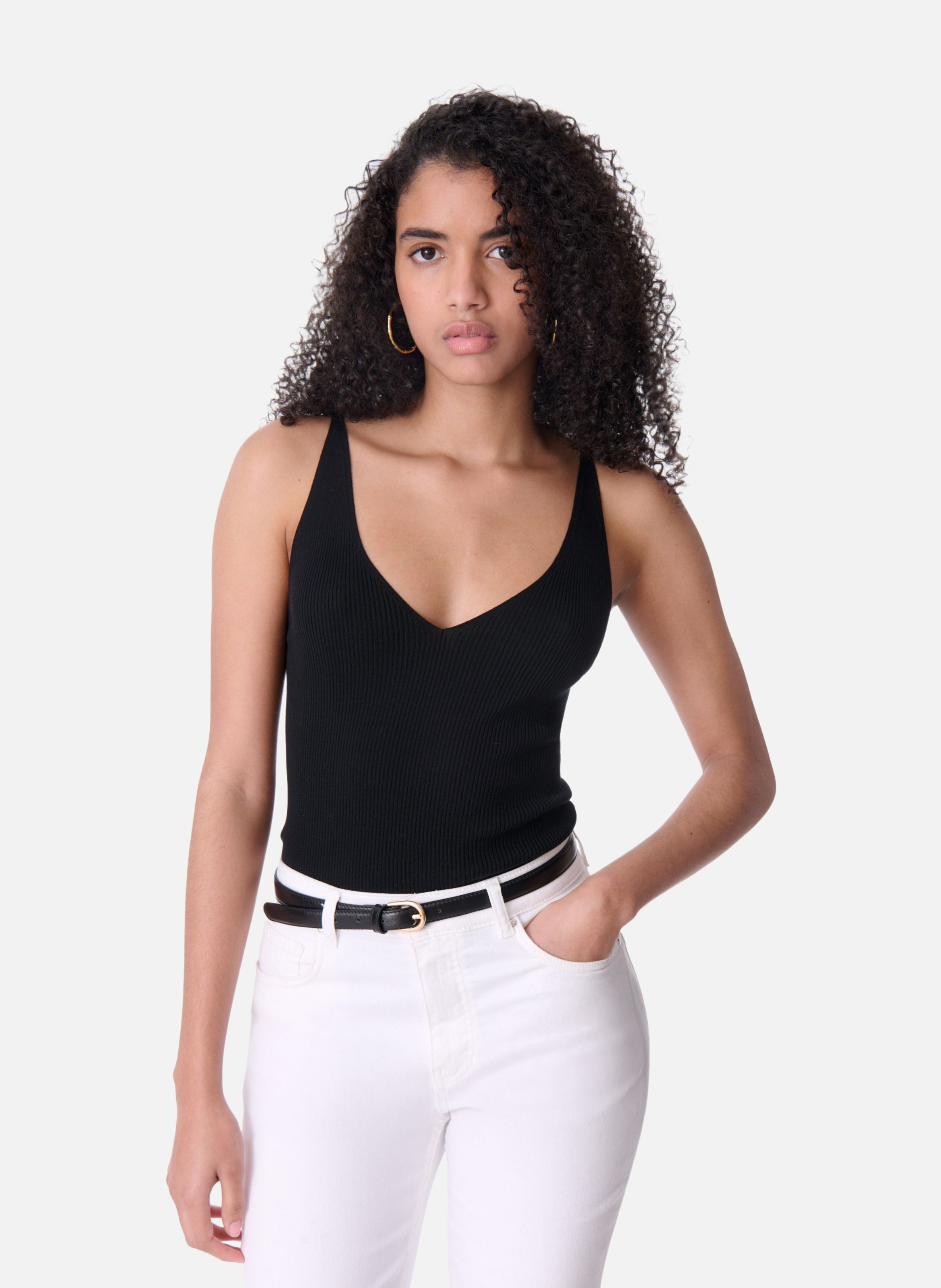 Top sans manche ernice VANESSA BRUNO Noir