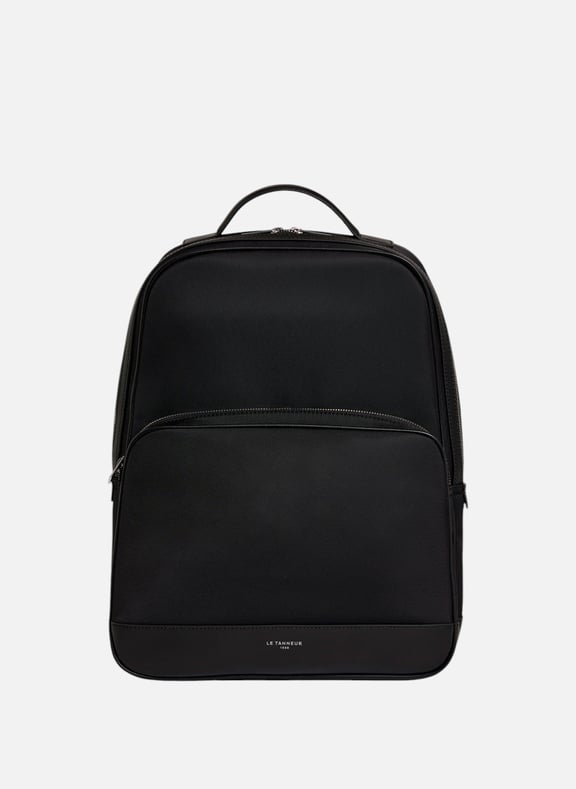 Sac à dos zippé gaspard Noir by LE TANNEUR LE TANNEUR Sac à dos zippé gaspard Noir
