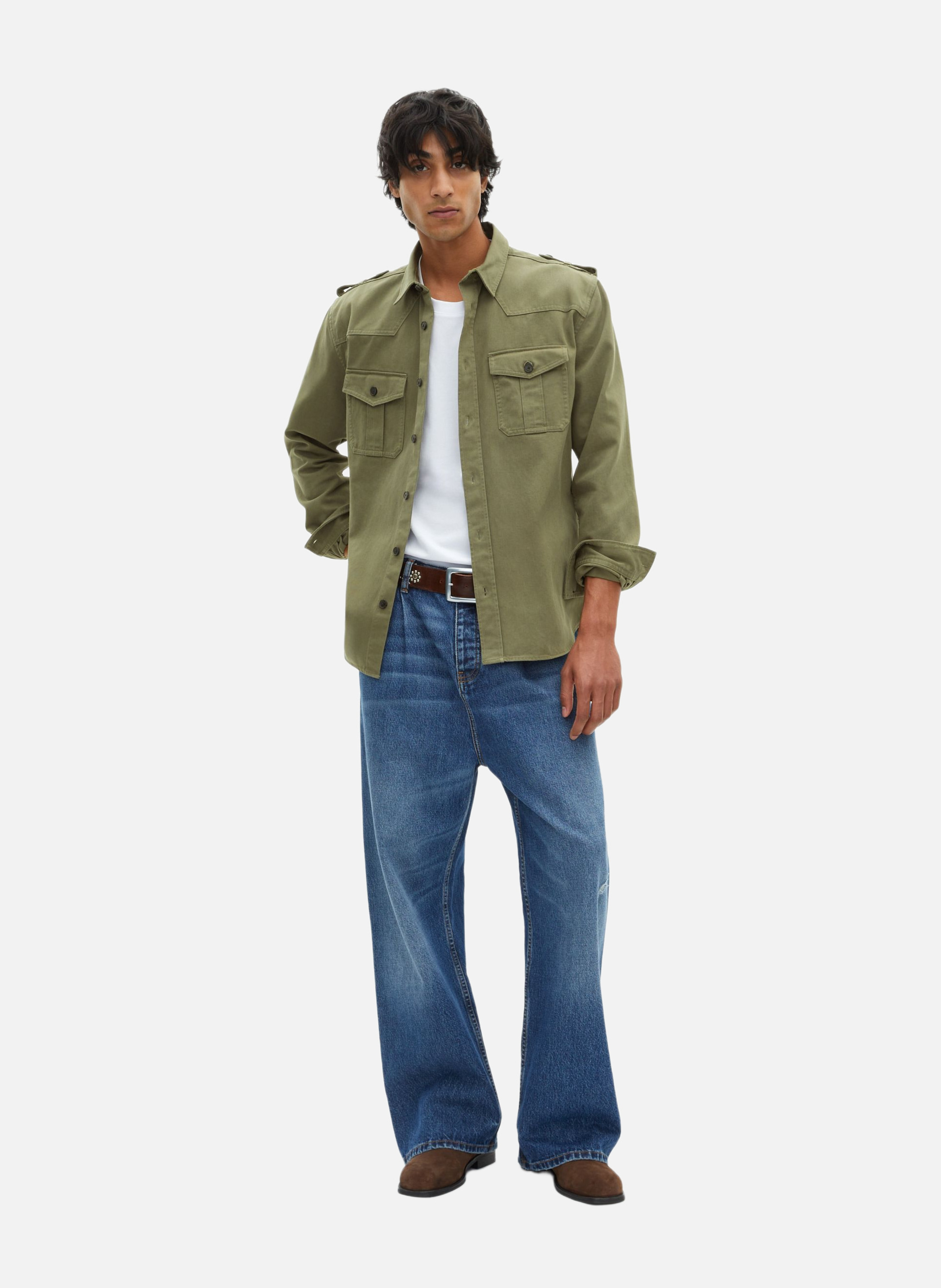 Surchemise style officier THE KOOPLES Vert