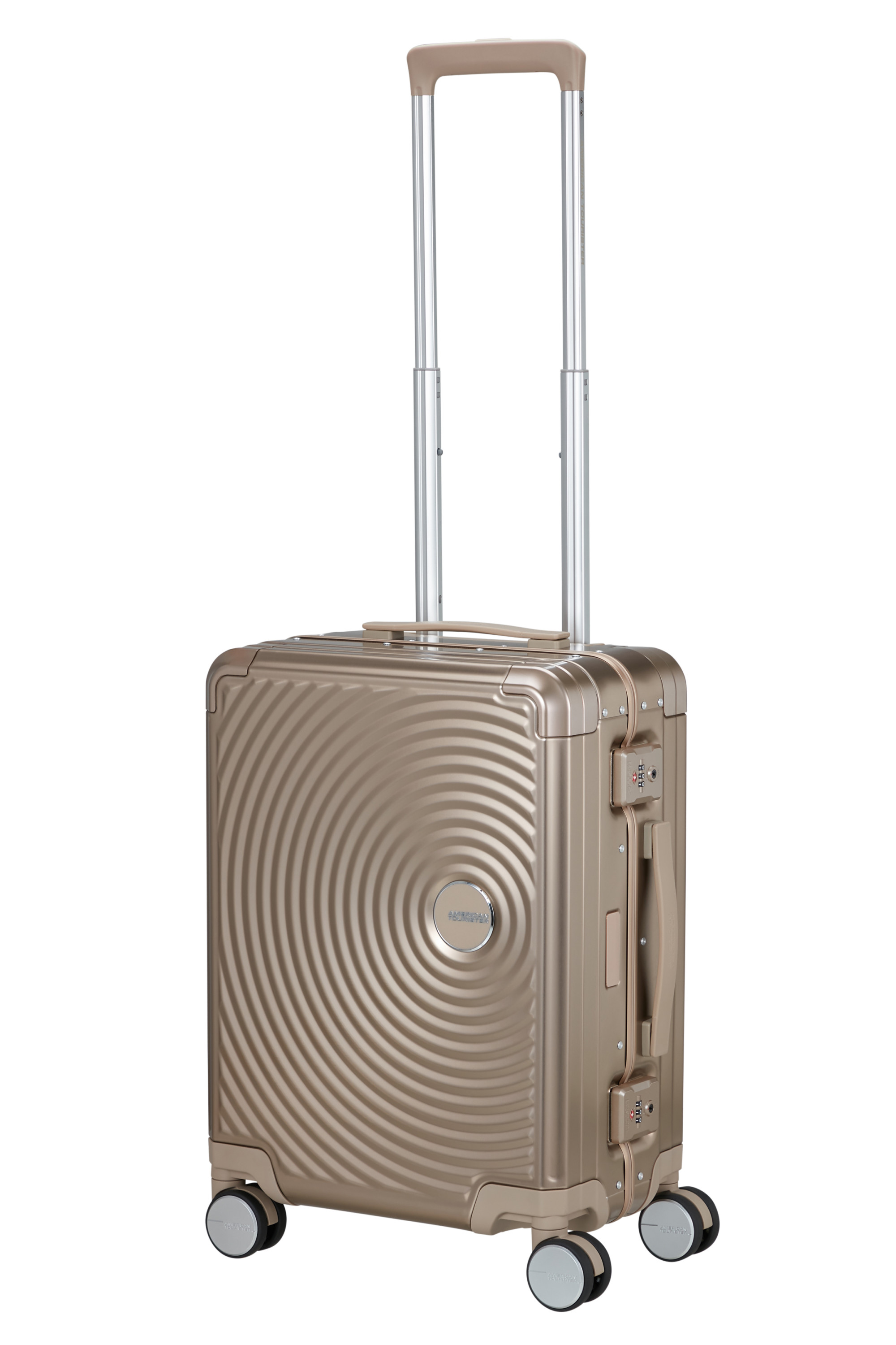 Soundbox alu valise 4 roues taille s AMERICAN TOURISTER Doré