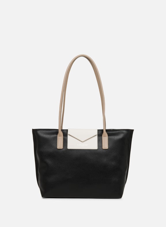 Sac cabas épaule - maya kba Noir by LANCASTER LANCASTER Sac cabas épaule - maya kba Noir