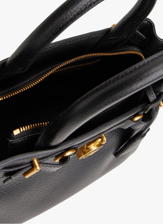 Sac à main Icon en cuir | Noir by TOMMY HILFIGER Sac à main Icon en cuir Noir