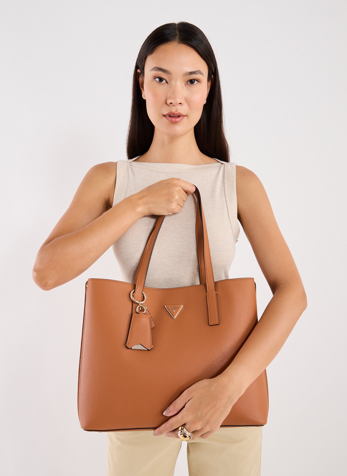 Meridian II tote bag GUESS Brown