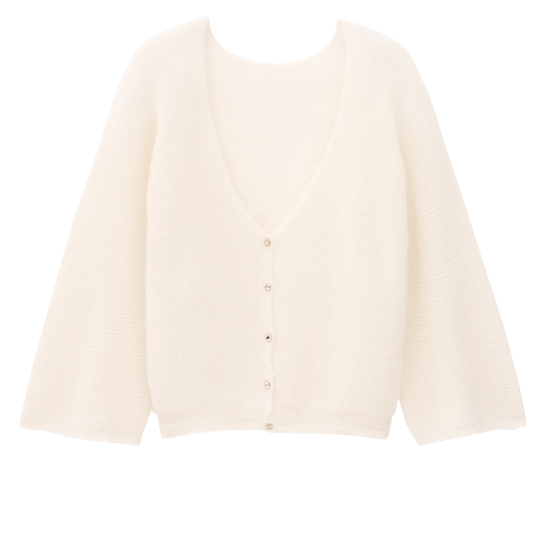Pull droit col rond en maille isaac BA&SH Beige