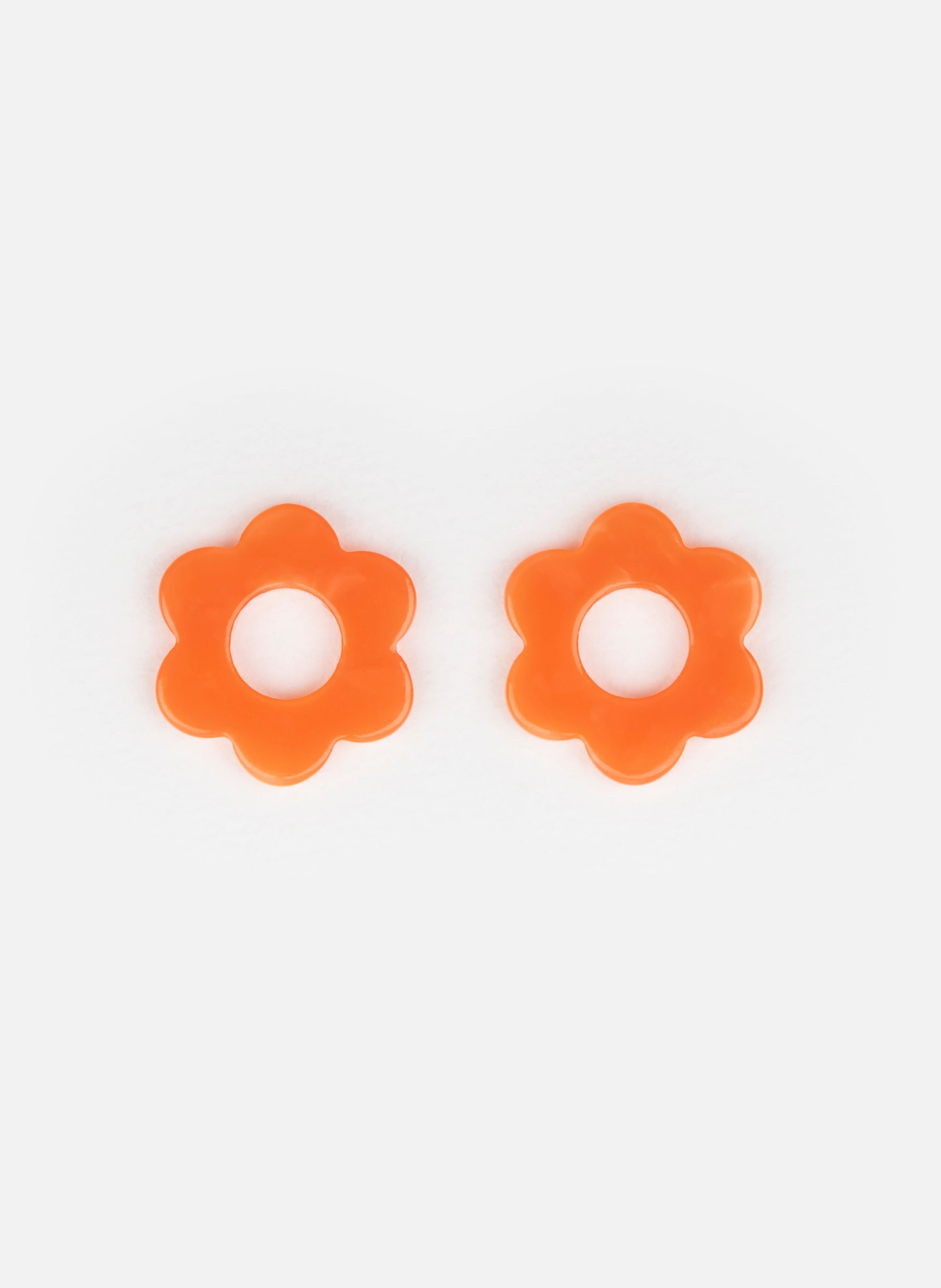 Charms baby fleurette en acétate de cellulose  Orange