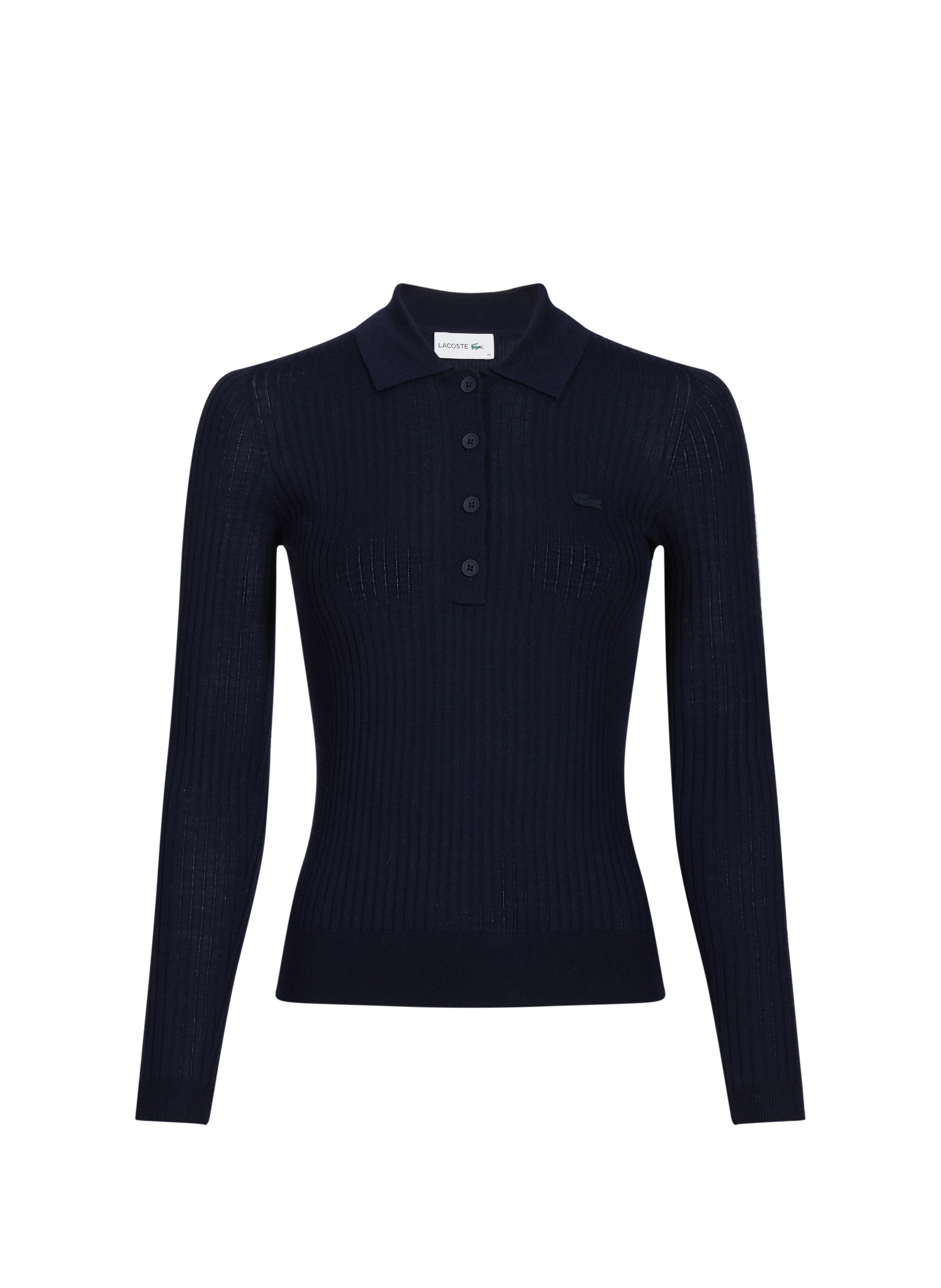 LACOSTE Polo à manches longues en laine Bleu