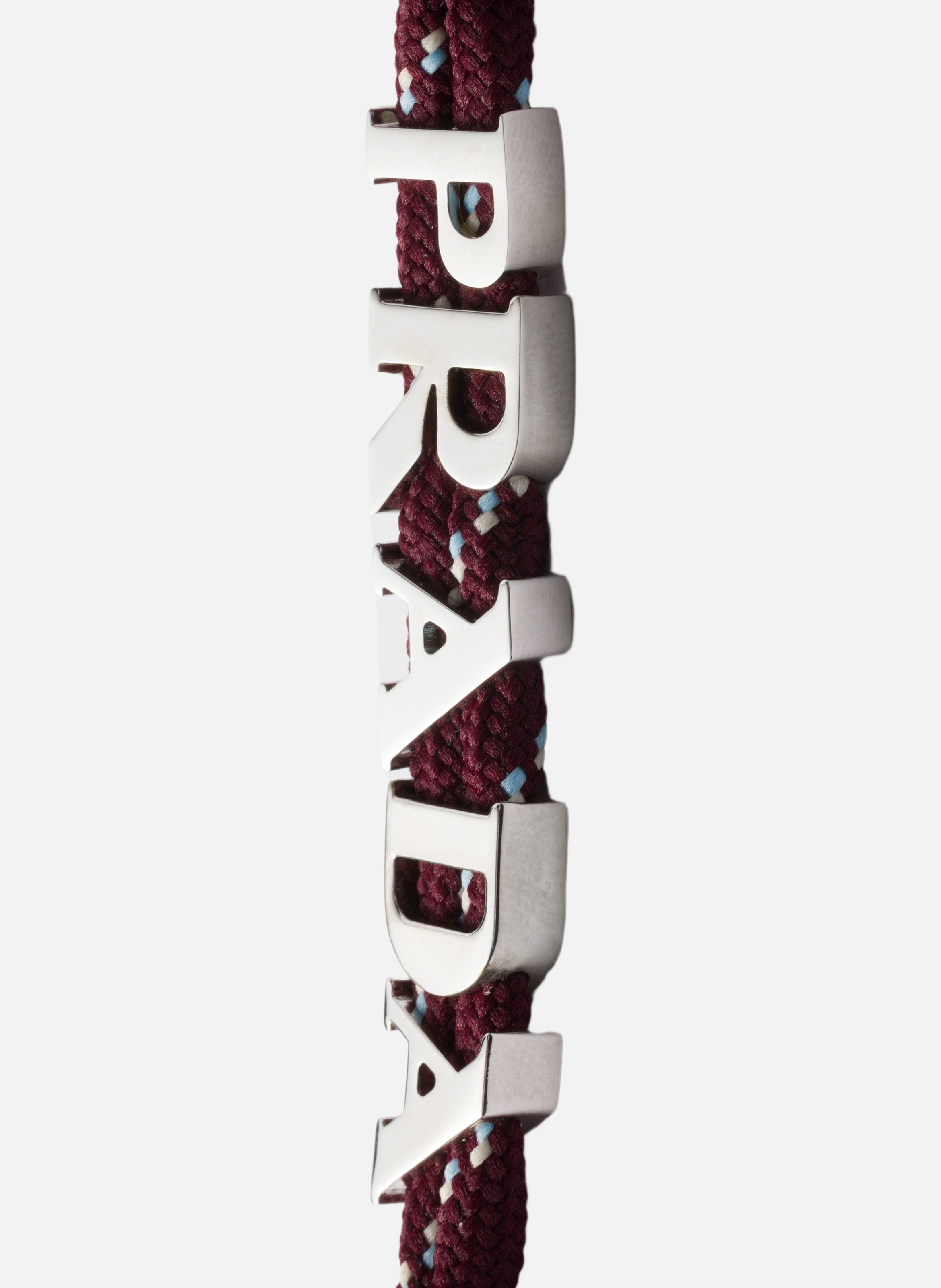 Anneau porte-clés prada speedrock en corde PRADA Rouge