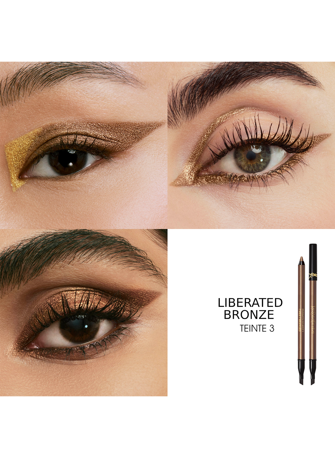 YSL Lines Liberated Crayon yeux waterproof YVES SAINT LAURENT Liberated bronze