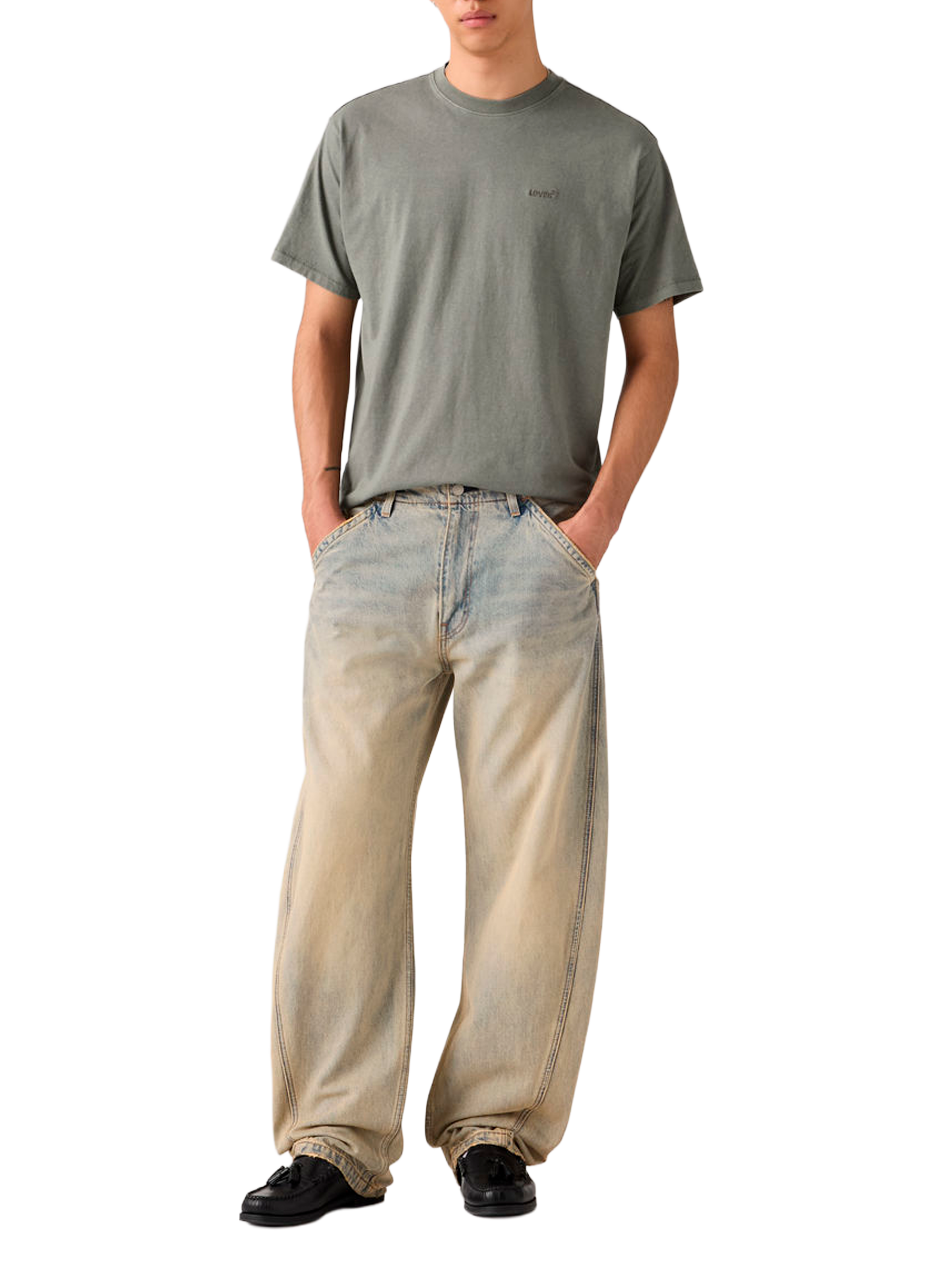 Loose Fit Cotton Barrel Jeans LEVI'S Blue