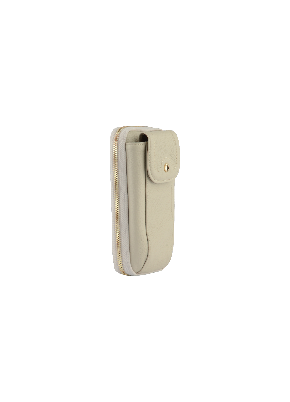 Club | Etui téléphone portable en cuir de veau grainé POURCHET Beige