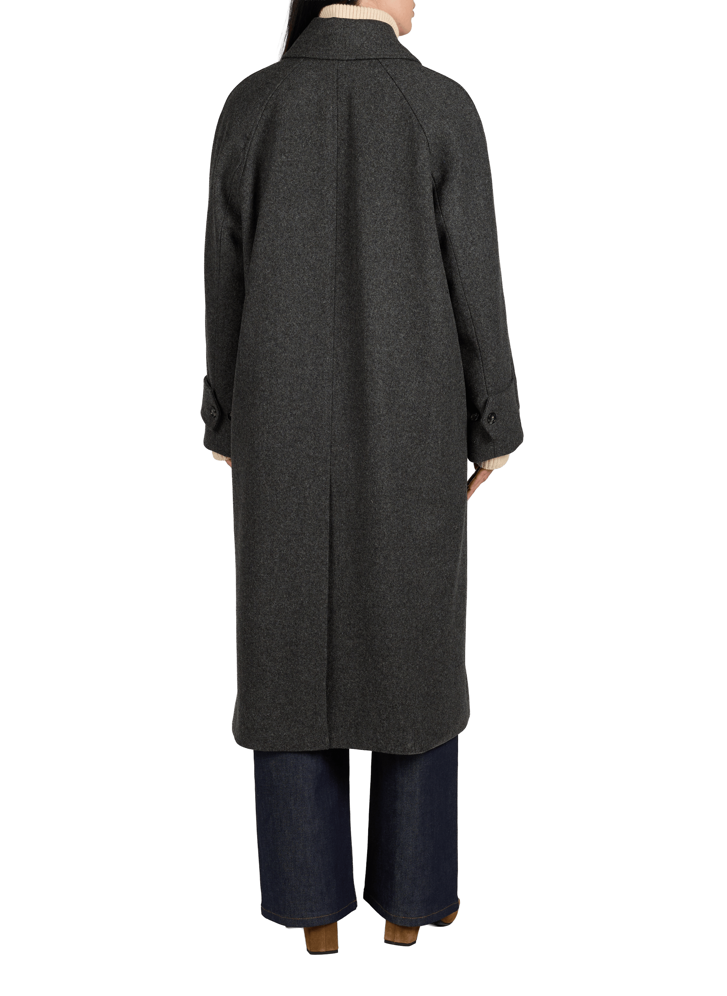 Mid-length wool coat A.P.C. Grey