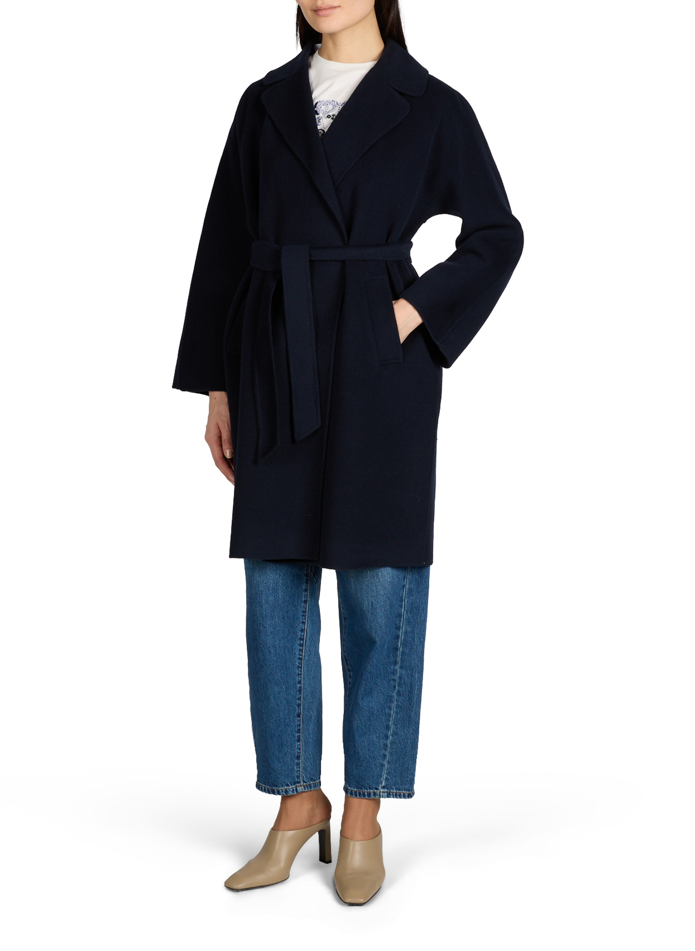 Wool blend Coat WEEK END Blue