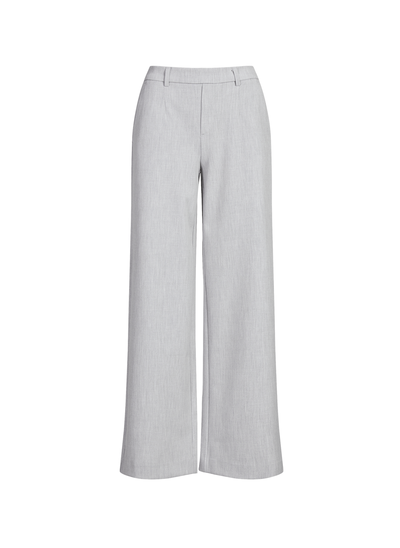 Wide-leg pants with elastic waistband OBJECT Grey