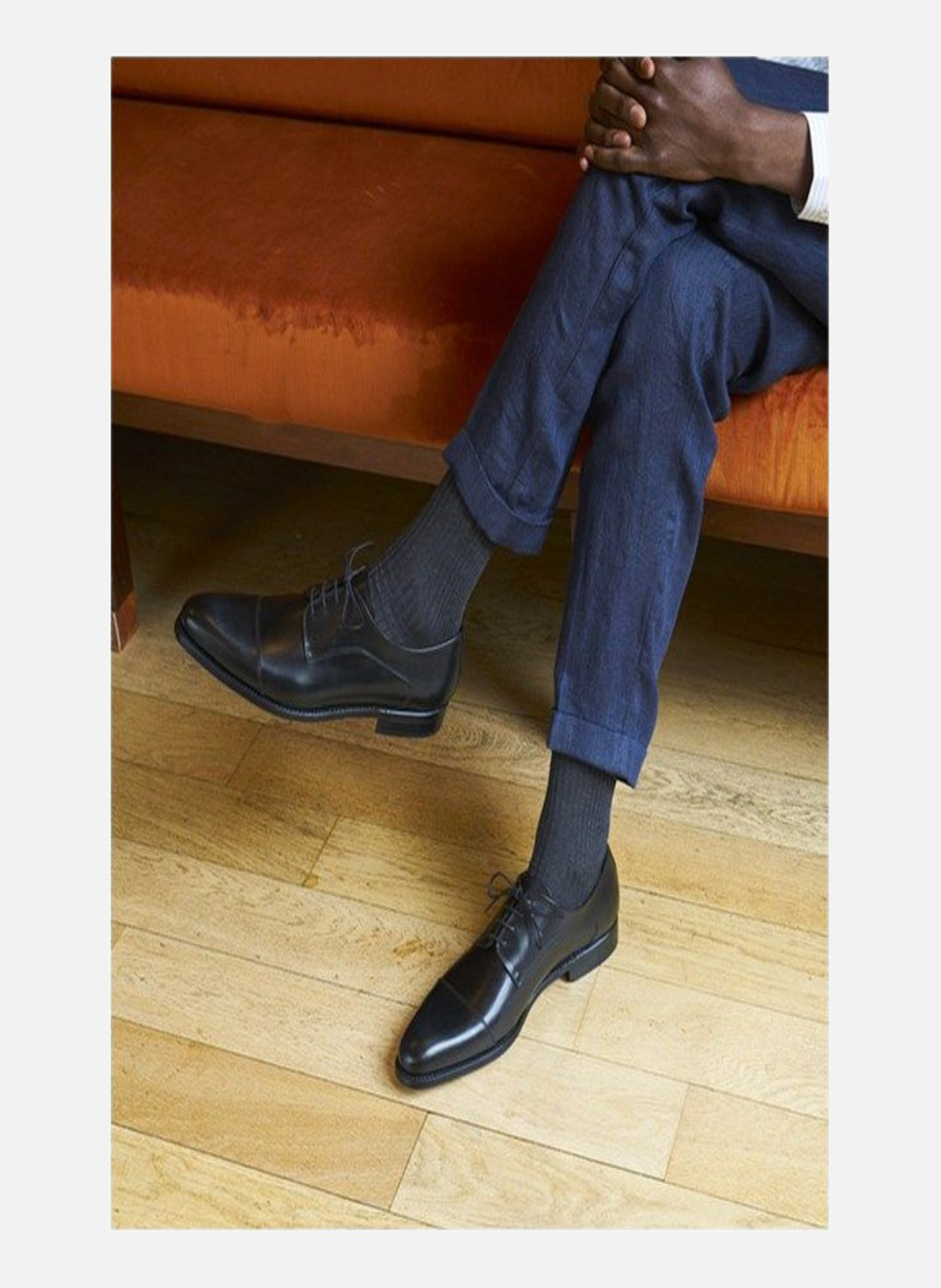 Derby cuir elvis FINSBURY Noir